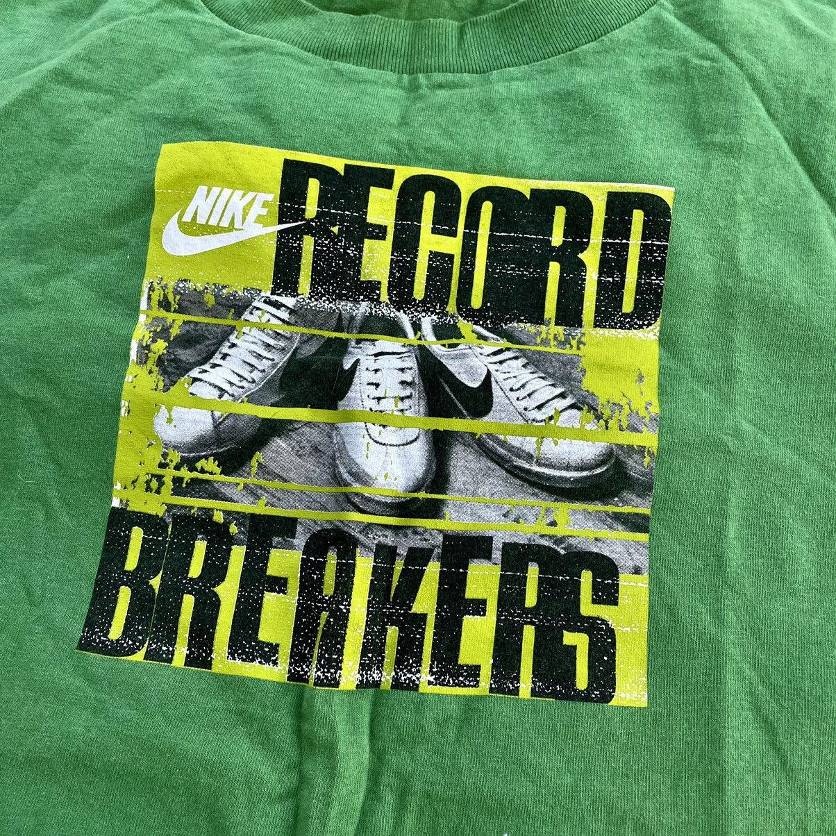 Vintage Vintage 90s Nike Record Breakers Graphic Tee Streetwear L Size US L / EU 52-54 / 3 - 1 Thumbnail