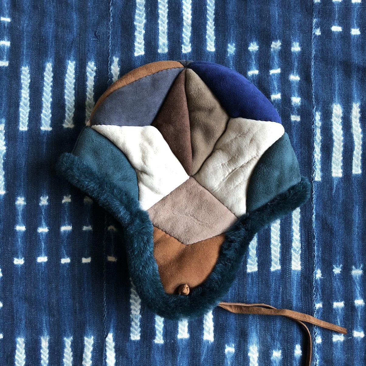 Vintage Leathers Patchwork Trooper Hat Celine RRL Kapital Size ONE SIZE - 1 Thumbnail