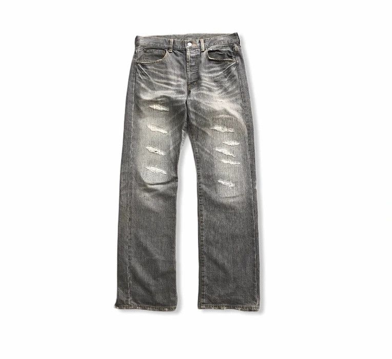 Seditionaries Japanese Brand Takeo Kikuchi Distressed Denim Pant Size US 32 / EU 48 - 1 Thumbnail