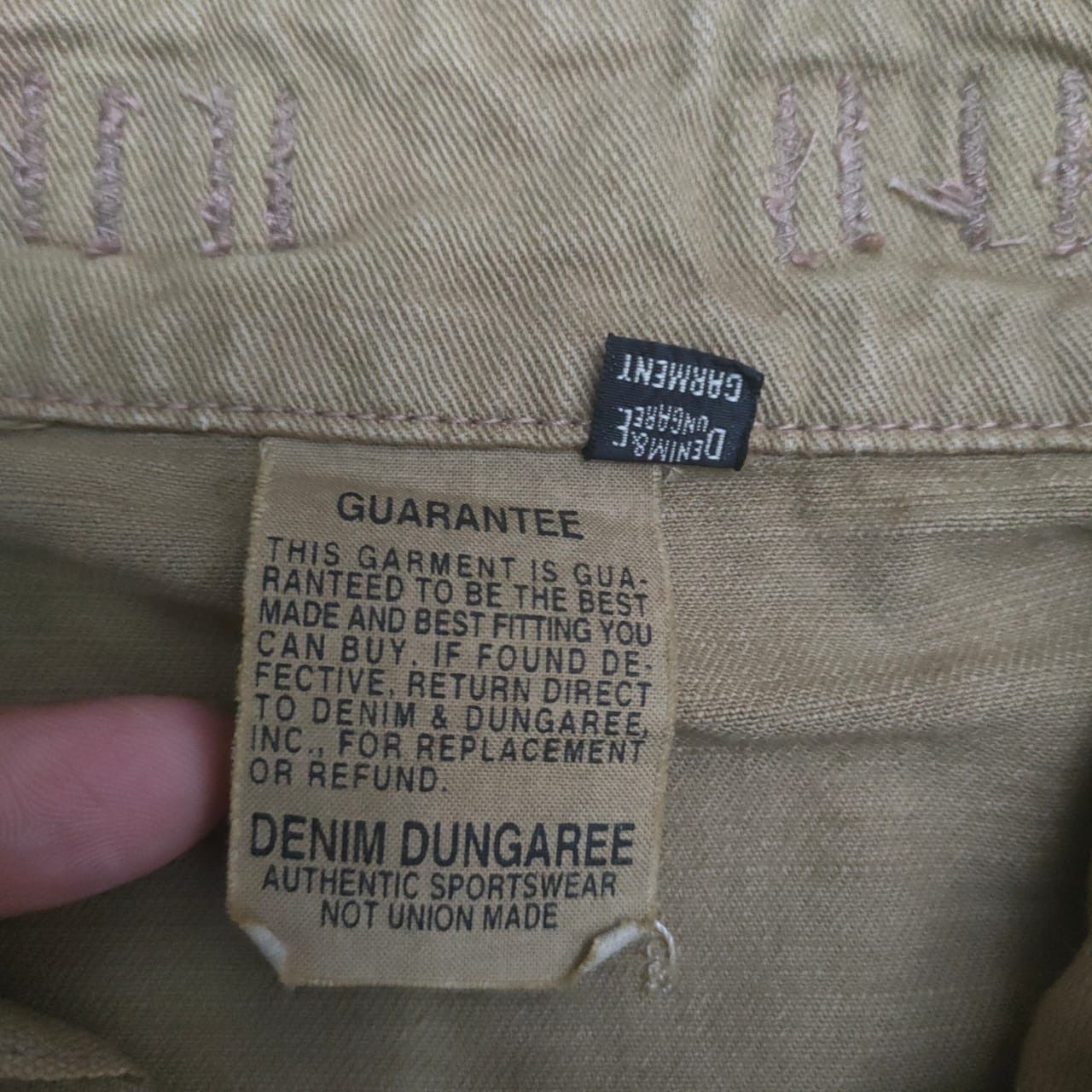 Vintage Denim Dungaree Faded Hoodie Size US S / EU 44-46 / 1 - 3 Thumbnail