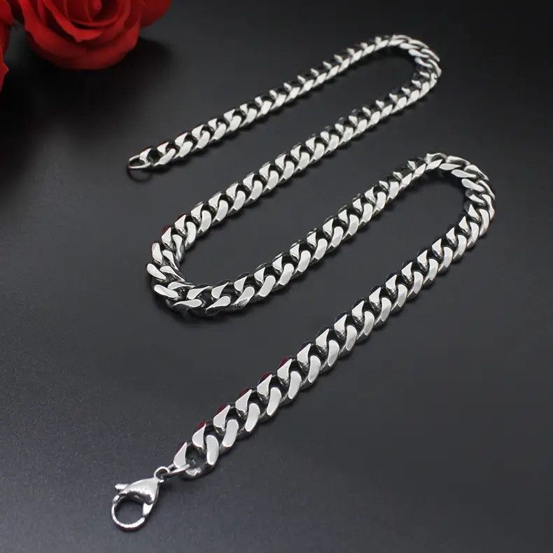 Jewelry 5MM Cuban Chain Necklace Size ONE SIZE - 1 Thumbnail
