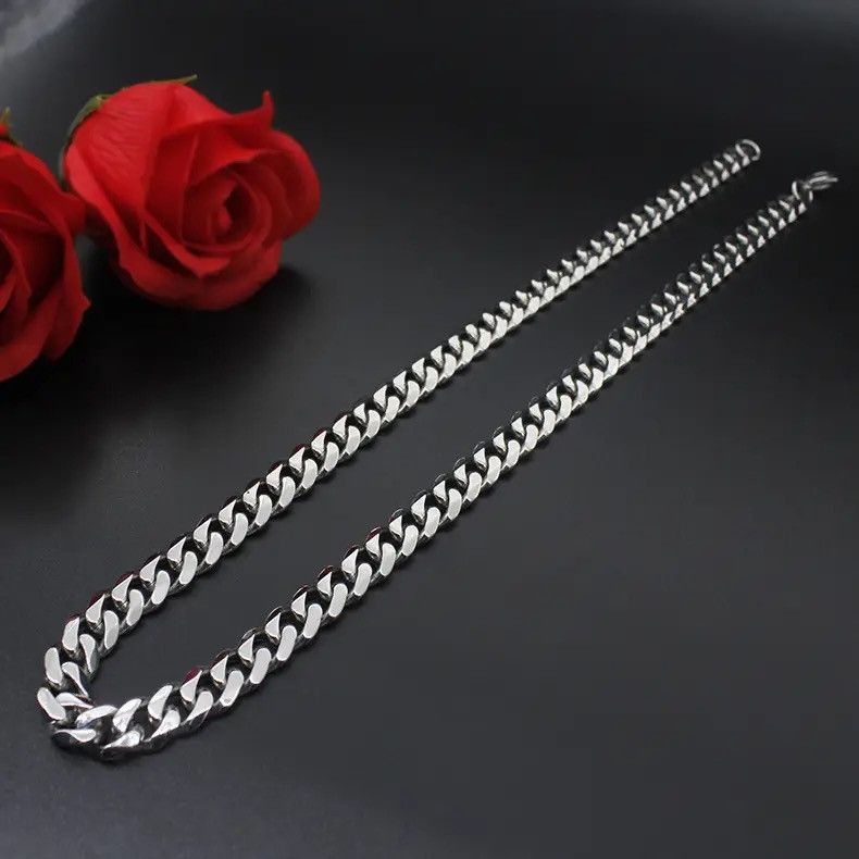 Jewelry 5MM Cuban Chain Necklace Size ONE SIZE - 2 Thumbnail