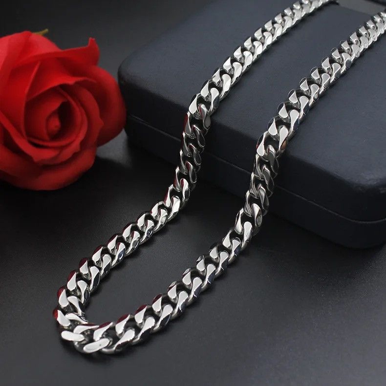 Jewelry 5MM Cuban Chain Necklace Size ONE SIZE - 3 Thumbnail