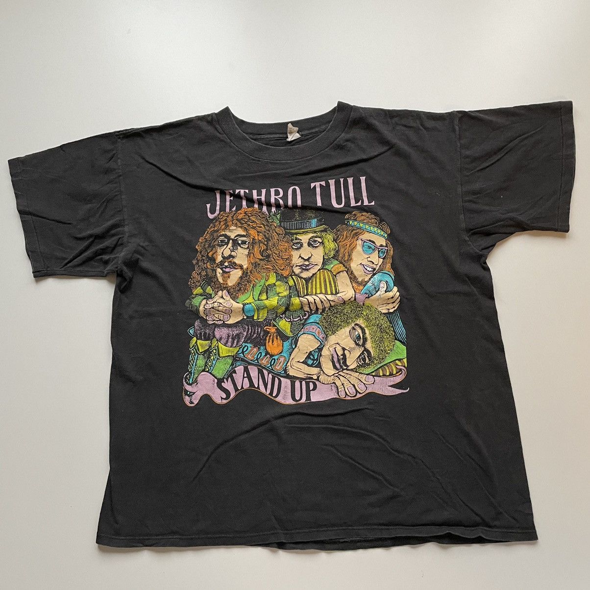 Band Tees × Vintage Vintage 1990s Jethro Tull Tour Graphic Band T Shirt XL Rare Size US XL / EU 56 / 4 - 1 Thumbnail