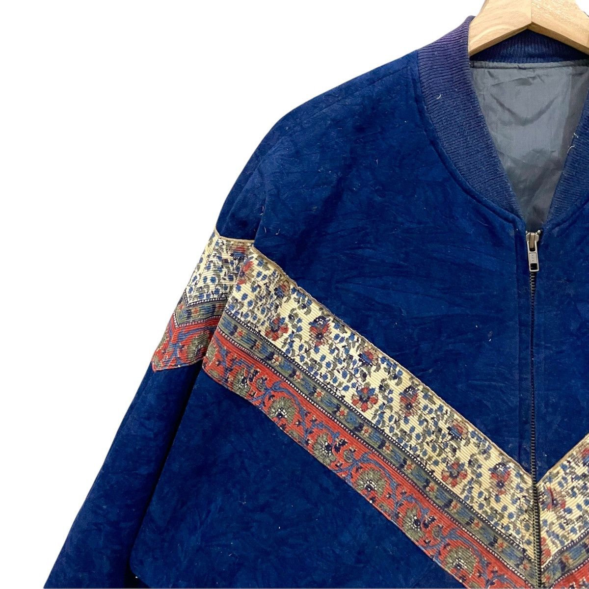Cowboy Equipment ‼️RARE‼️Vintage!! American Native Navajo Velvet Jacket Size US L / EU 52-54 / 3 - 8 Thumbnail