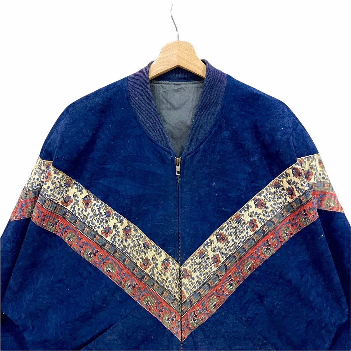 Cowboy Equipment ‼️RARE‼️Vintage!! American Native Navajo Velvet Jacket Size US L / EU 52-54 / 3 - 7 Thumbnail
