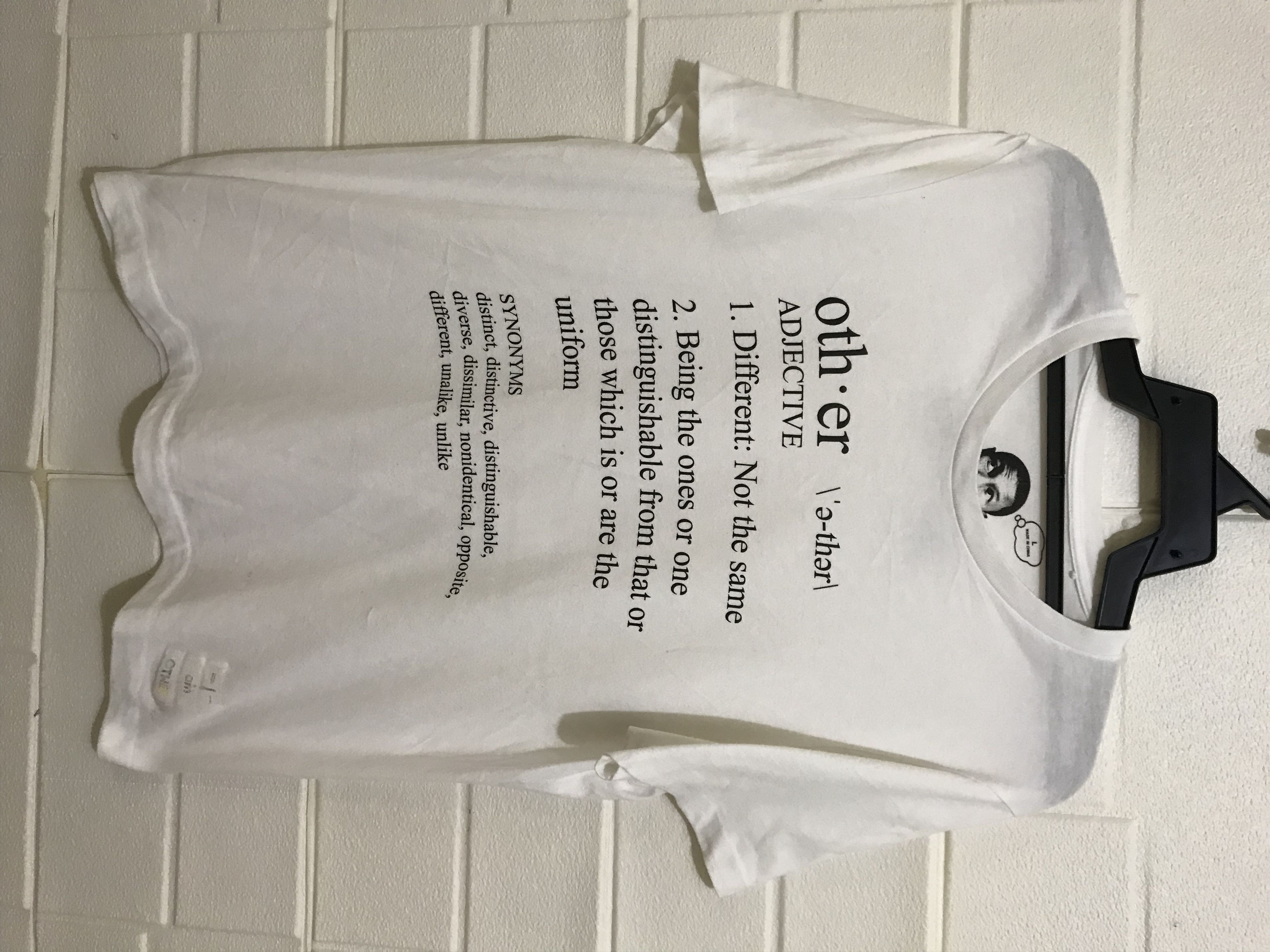 image of I Am Other Pharrell Font T-Shirt in White, Men's (Size Large)