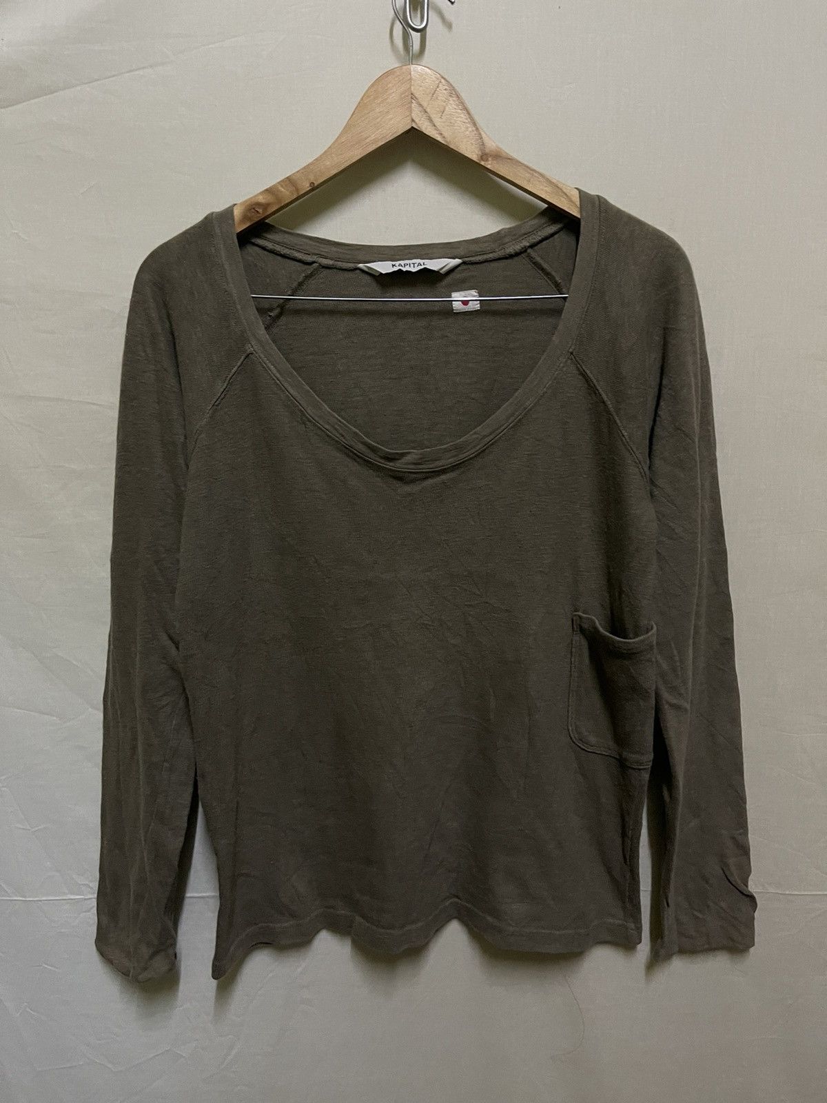 Japanese Brand Kapital long sleeve tshirt single pocket Size US S / EU 44-46 / 1 - 2 Thumbnail