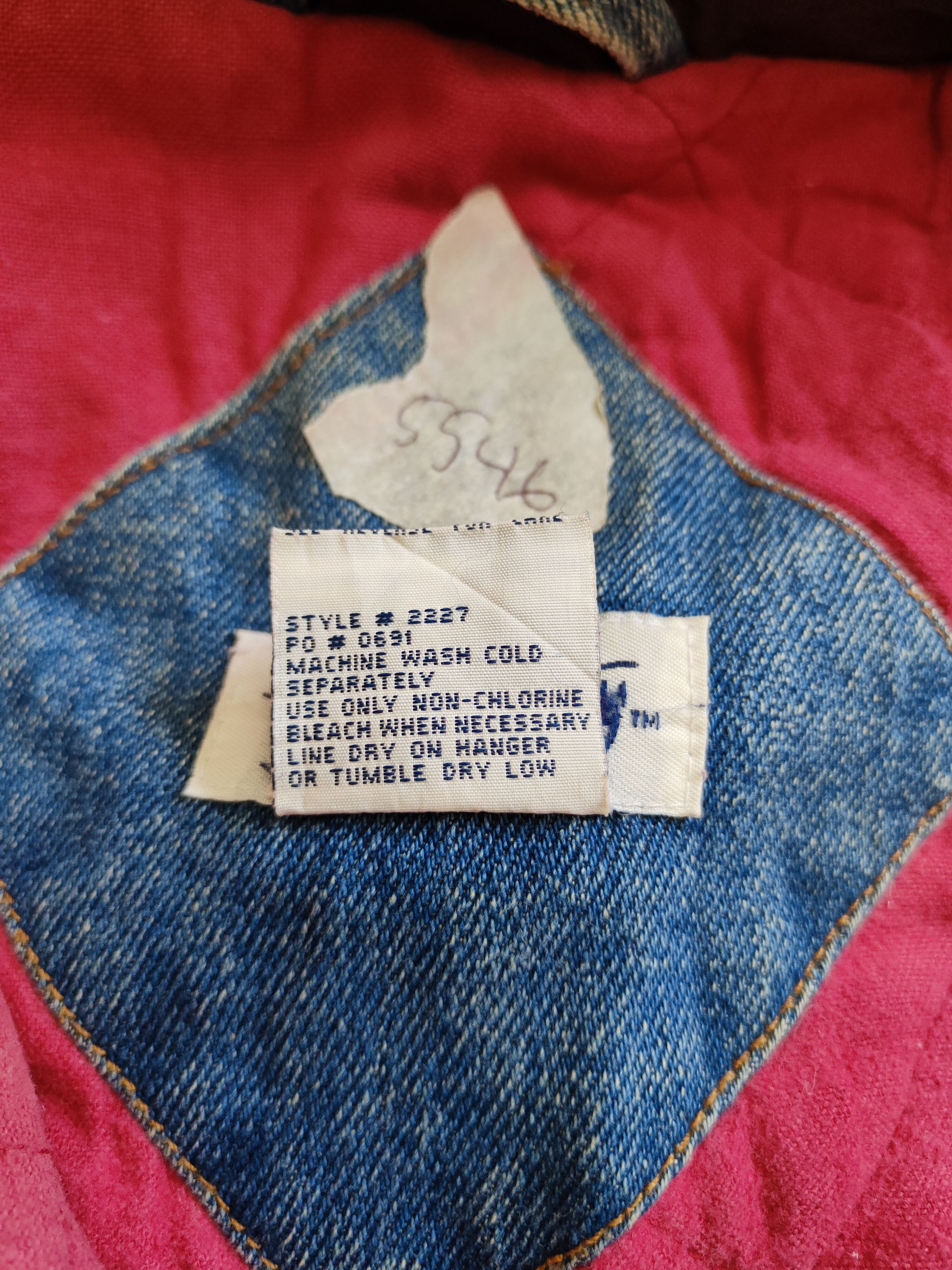 Vintage Two-Twenty Denim art patchwork vintage Jackets #5546DLAS Size US L / EU 52-54 / 3 - 10 Thumbnail