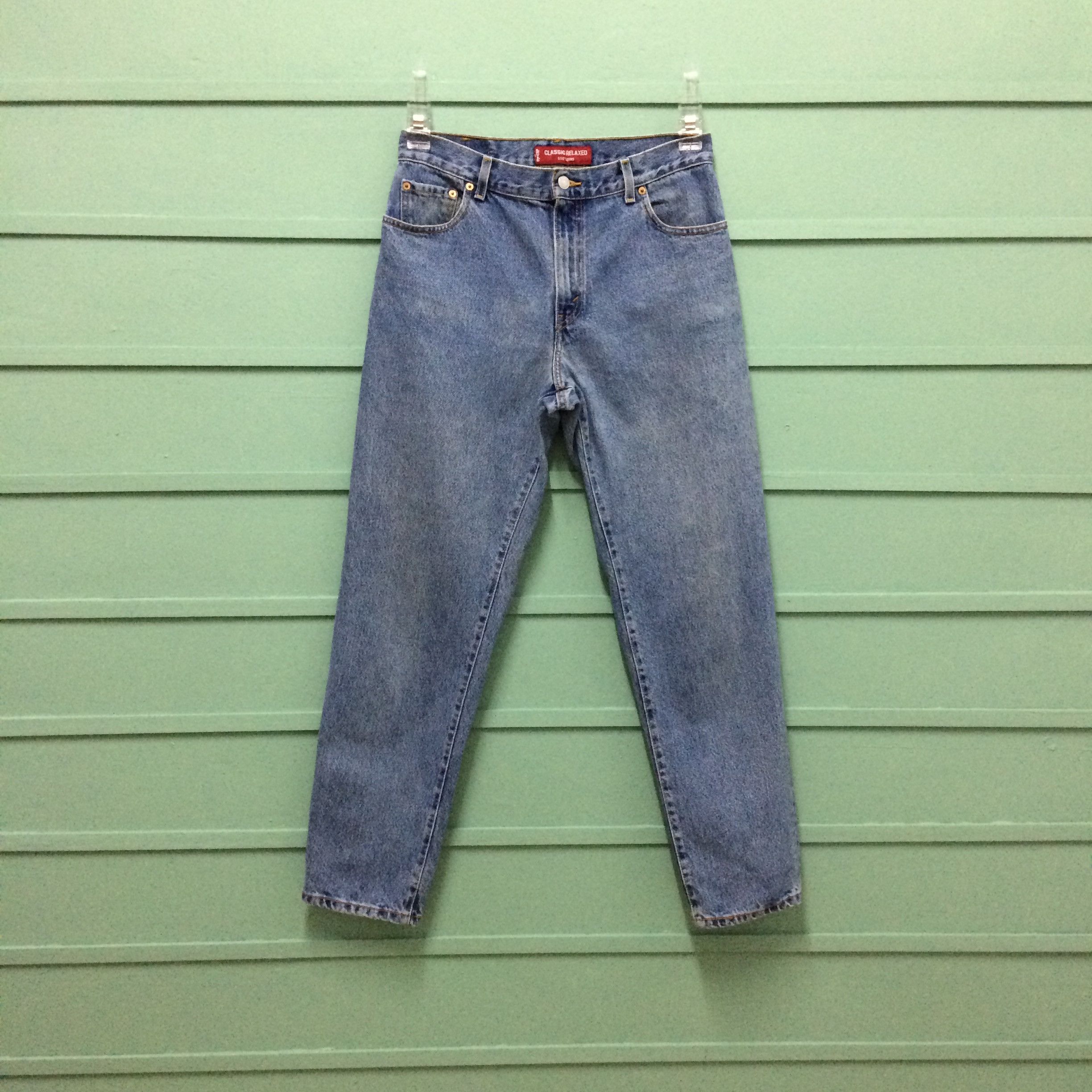 Levi's × Vintage Levis 550 Light Wash Jeans #B-185 Size US 32 / EU 48 - 1 Thumbnail