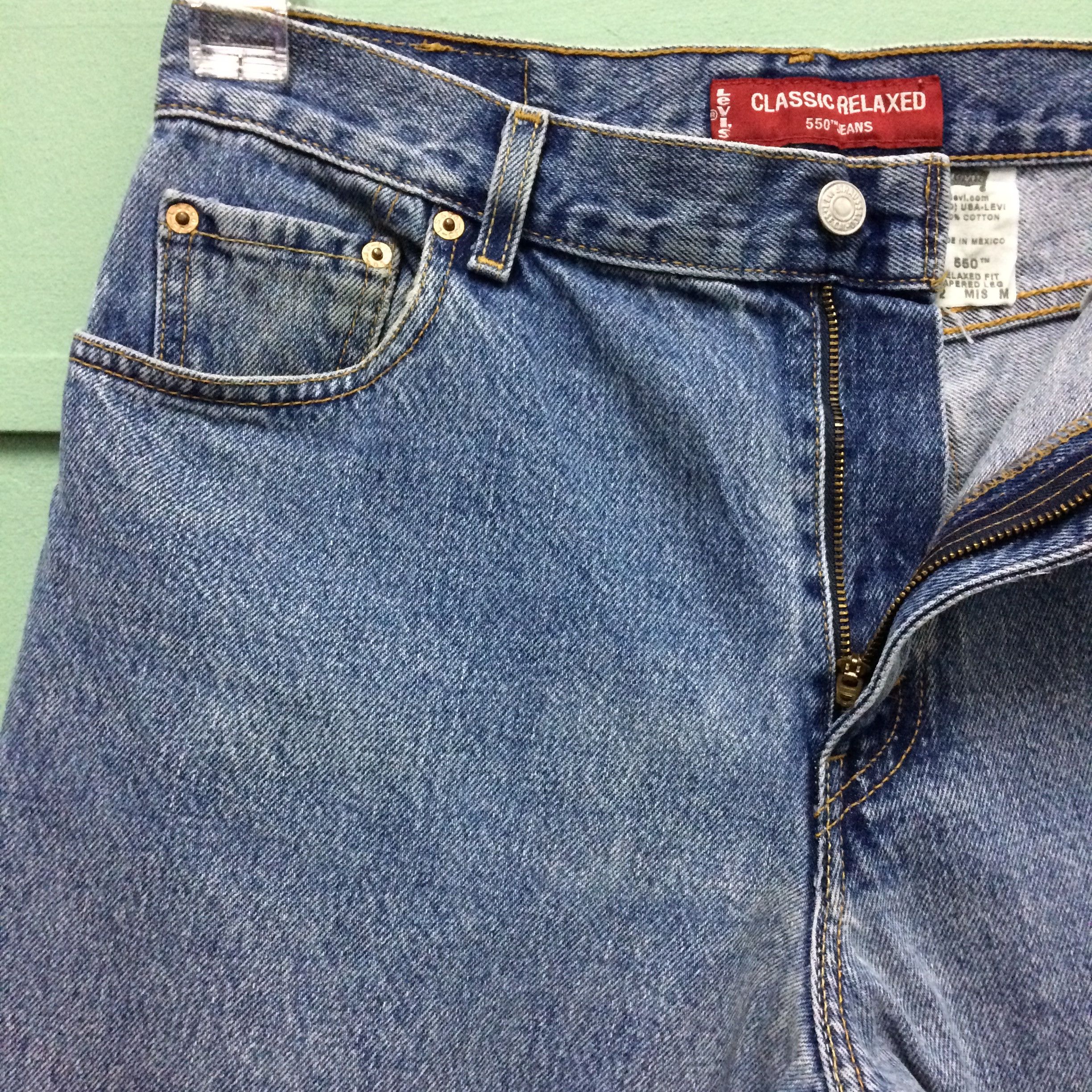 Levi's × Vintage Levis 550 Light Wash Jeans #B-185 Size US 32 / EU 48 - 5 Thumbnail