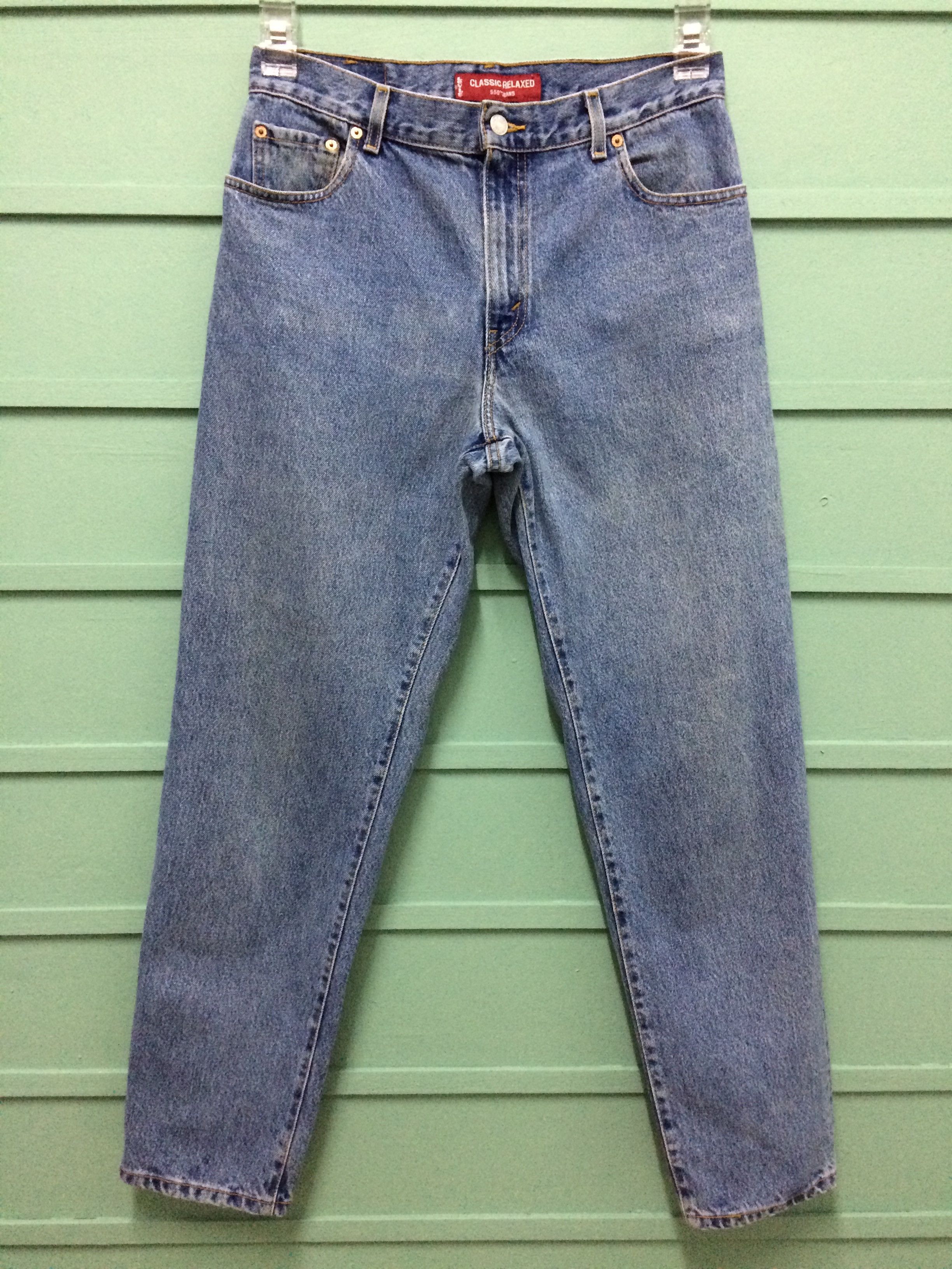 Levi's × Vintage Levis 550 Light Wash Jeans #B-185 Size US 32 / EU 48 - 3 Thumbnail