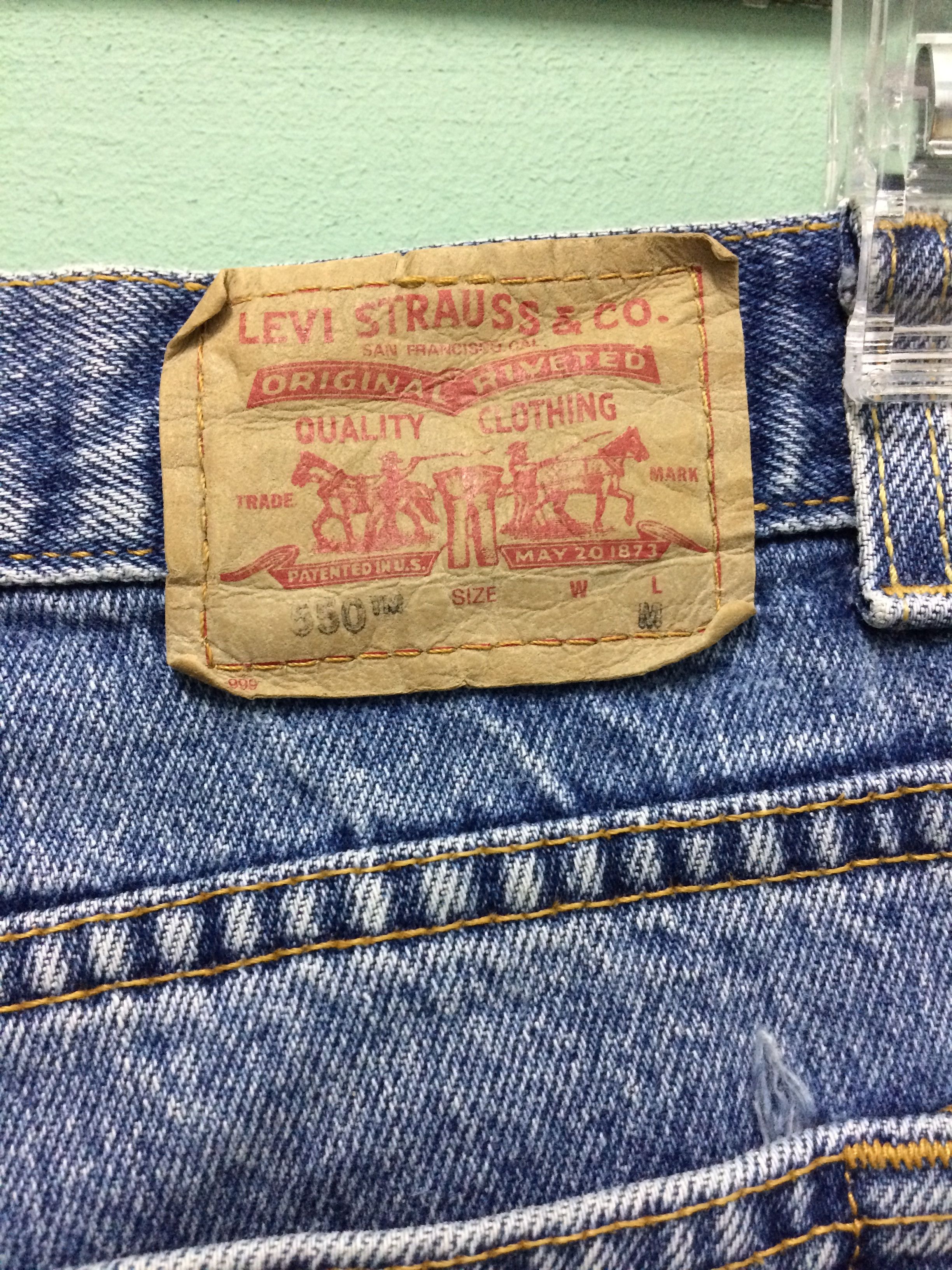 Levi's × Vintage Levis 550 Light Wash Jeans #B-185 Size US 32 / EU 48 - 10 Thumbnail