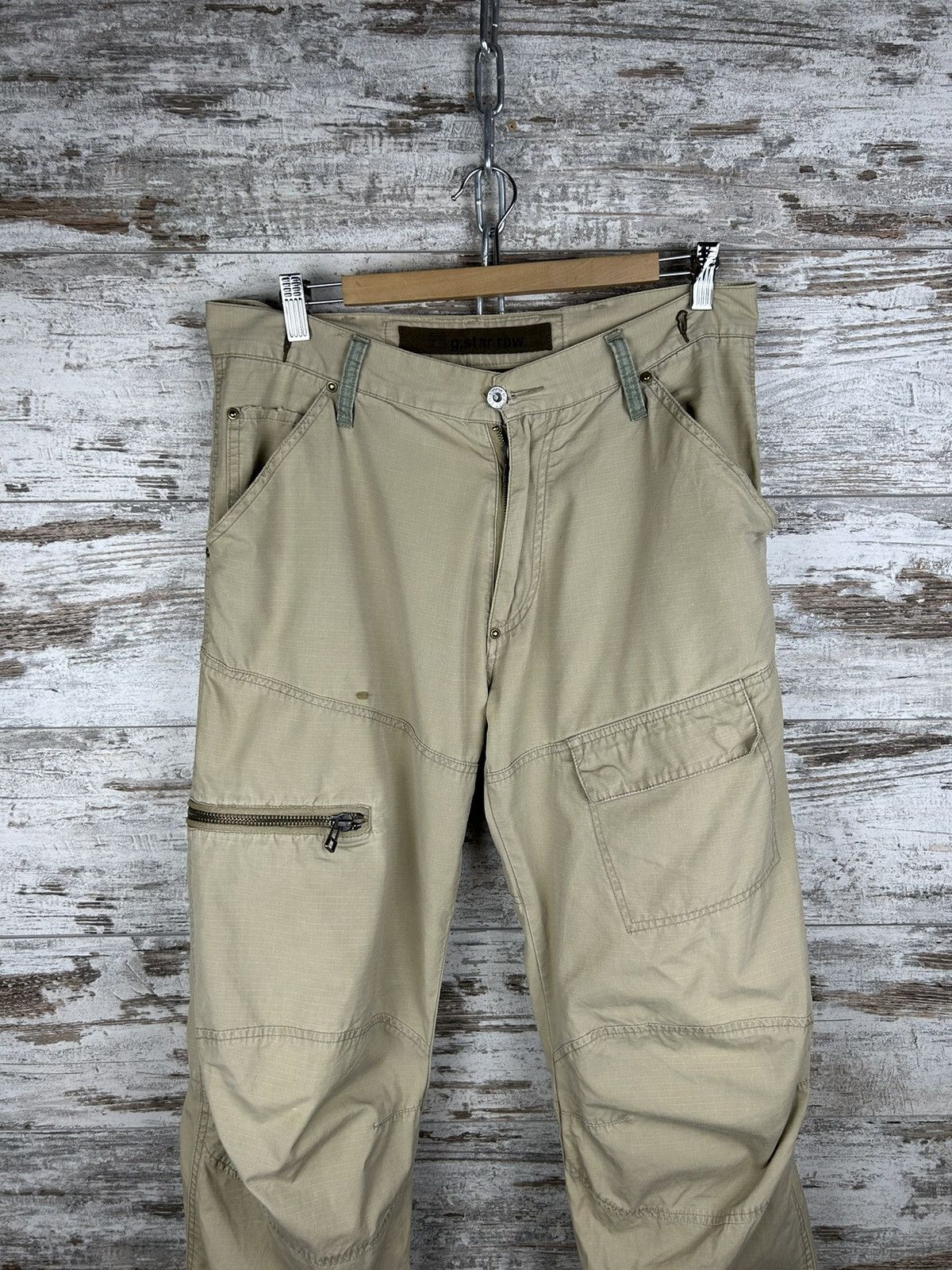 G-Star Mens Vintage G Star Raw Army Elwood Pants cargo y2k rare Size US 33 - 3 Thumbnail