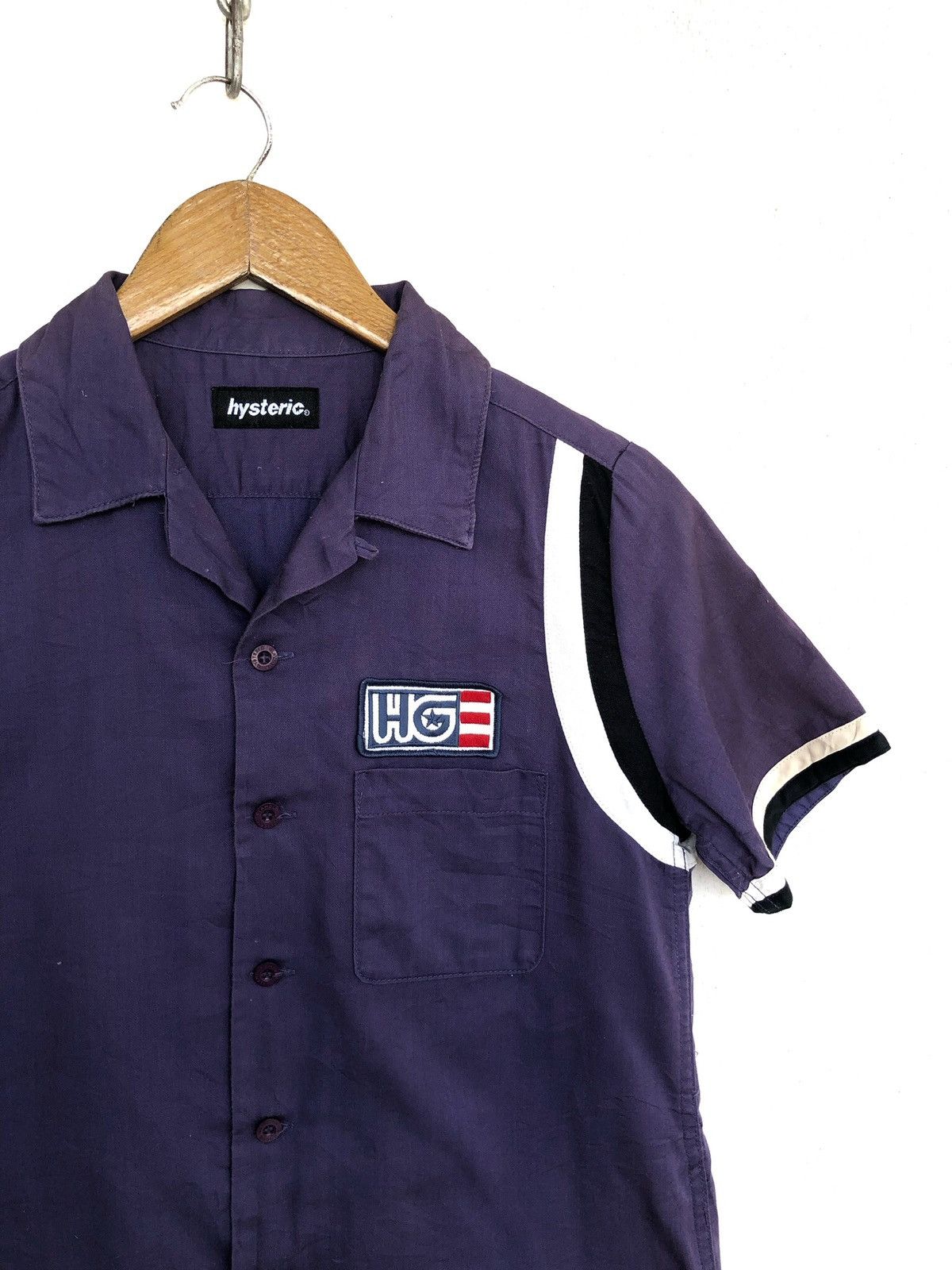Hysteric Glamour GRAIL🔥Hysteric Glamour Cafe Racer Bowling Shirt Size US S / EU 44-46 / 1 - 5 Thumbnail