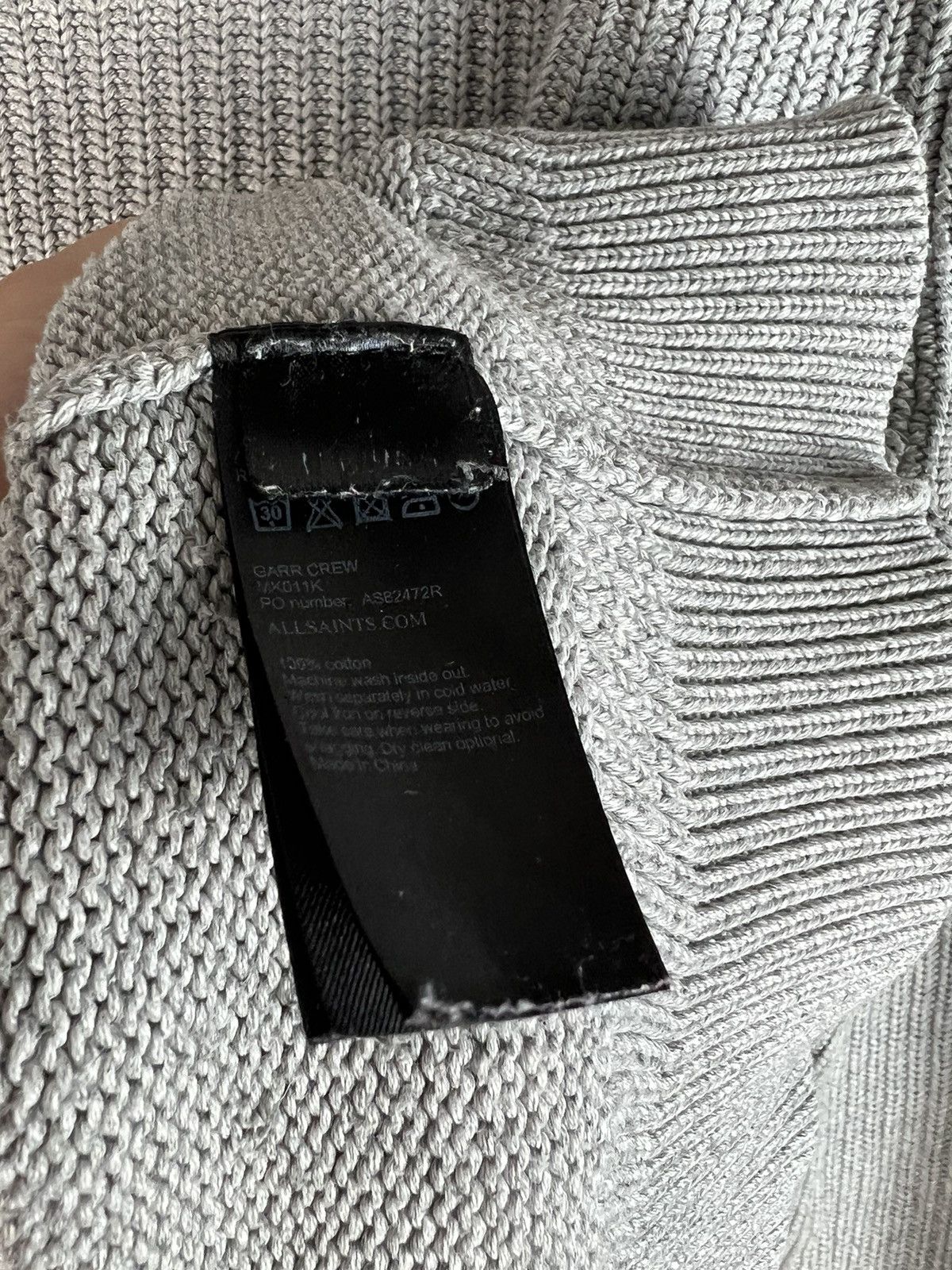 Allsaints Allsaints grey Avant garde sweater Size US S / EU 44-46 / 1 - 4 Thumbnail