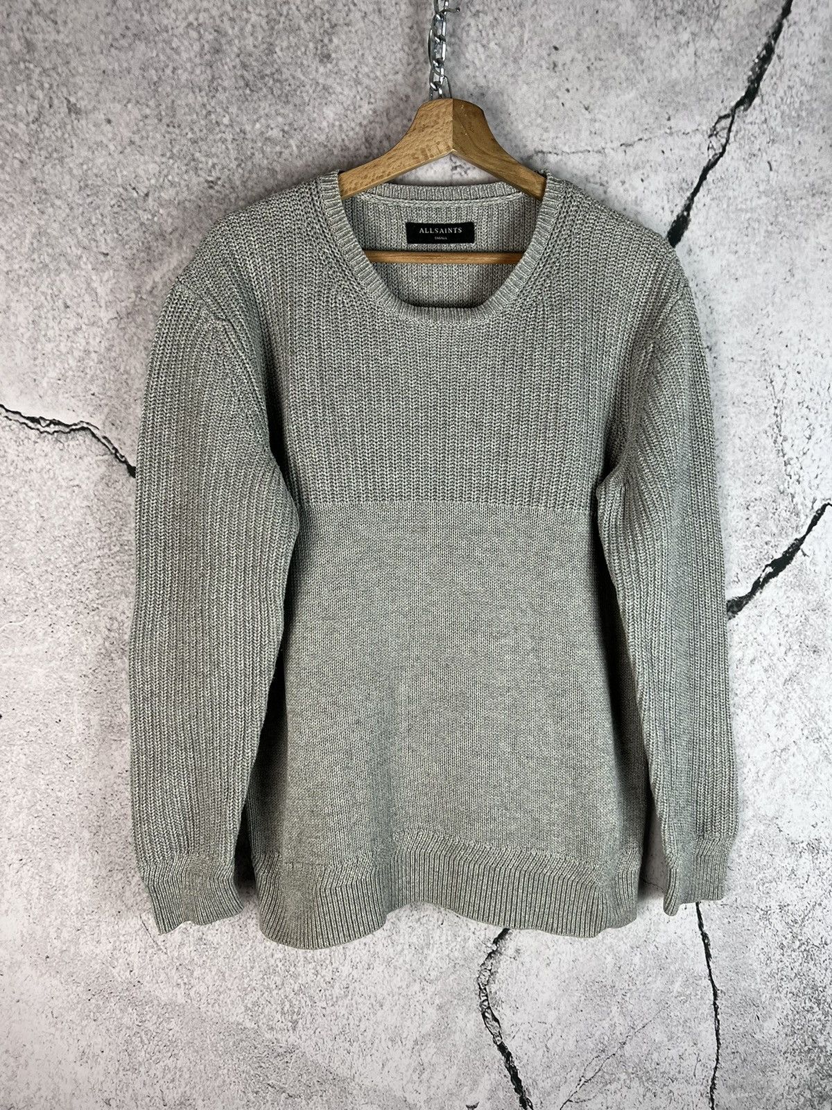 Allsaints Allsaints grey Avant garde sweater Size US S / EU 44-46 / 1 - 1 Thumbnail