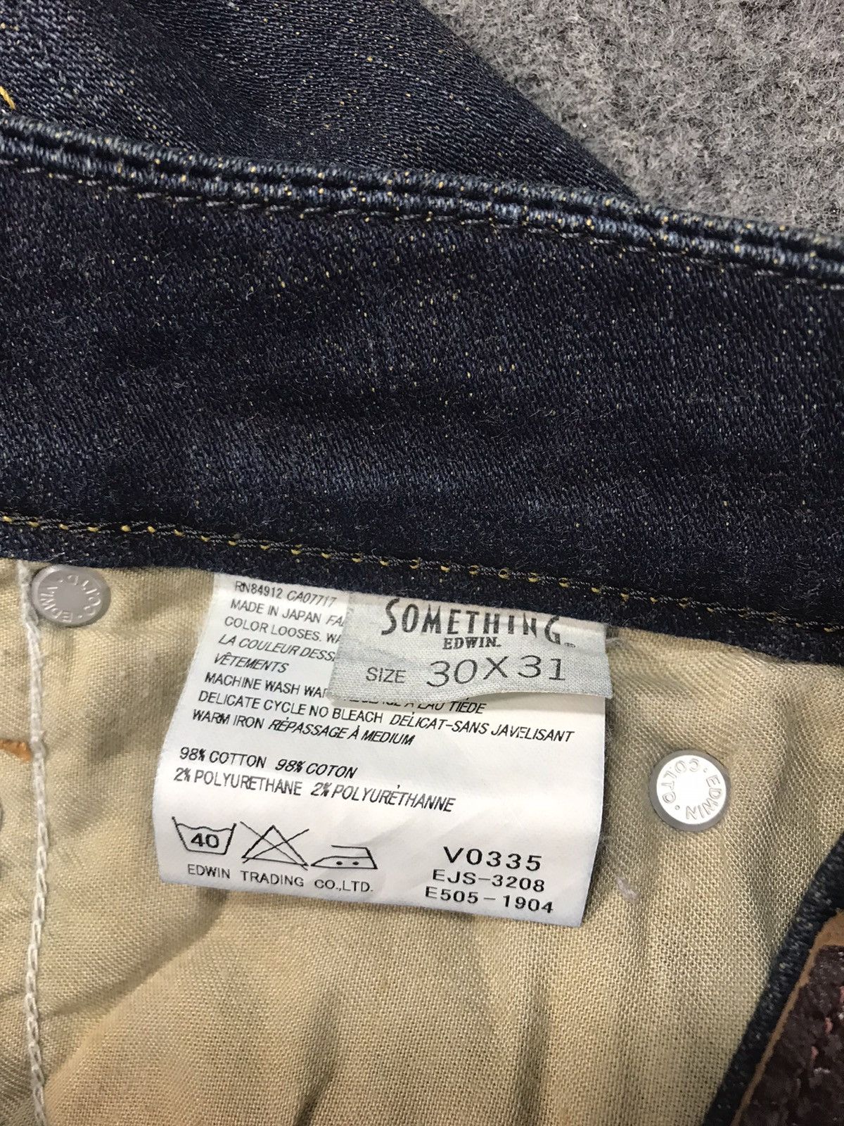 Edwin × Vintage Vintage Vienus Edwin Something Denim Jeans Indigo Bootcut Size US 31 - 6 Thumbnail