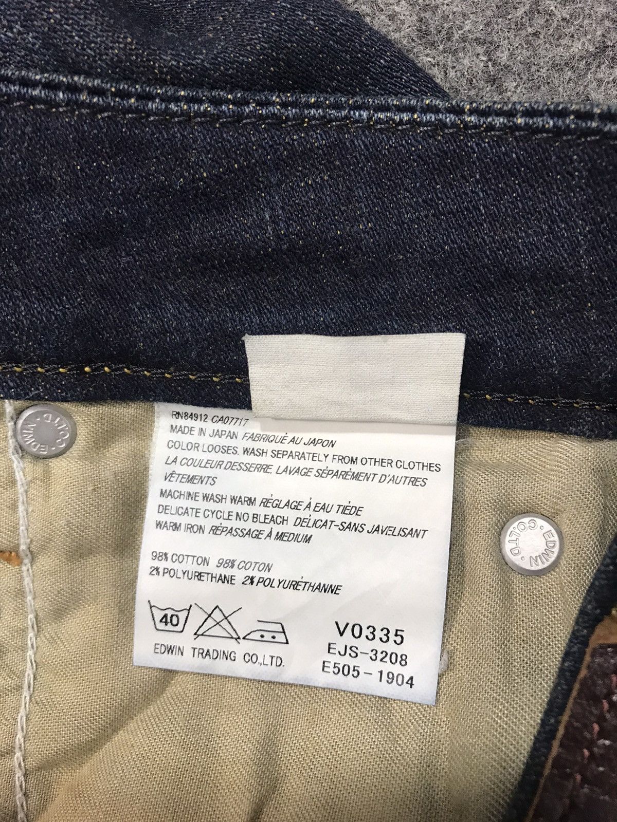 Edwin × Vintage Vintage Vienus Edwin Something Denim Jeans Indigo Bootcut Size US 31 - 7 Thumbnail
