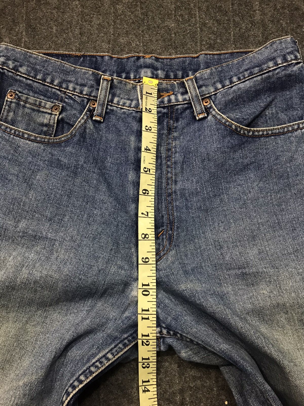 Levi's Made & Crafted × Levi's Vintage Clothing 90s Levi’s & Strauss Lot 511 Distressed Denim Indigo Design Size US 30 / EU 46 - 12 Thumbnail
