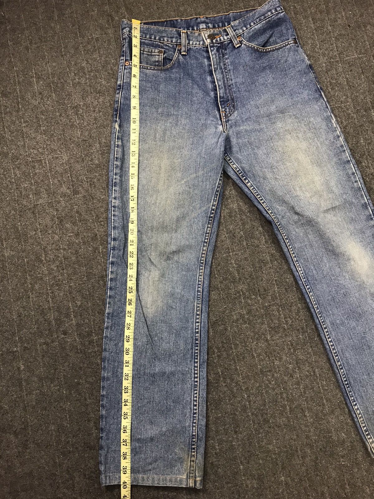Levi's Made & Crafted × Levi's Vintage Clothing 90s Levi’s & Strauss Lot 511 Distressed Denim Indigo Design Size US 30 / EU 46 - 10 Thumbnail