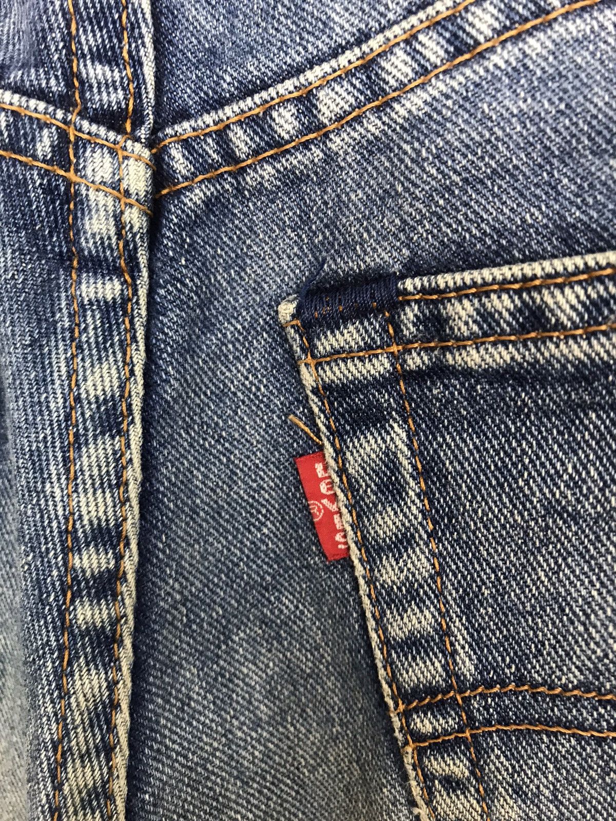 Levi's Made & Crafted × Levi's Vintage Clothing 90s Levi’s & Strauss Lot 511 Distressed Denim Indigo Design Size US 30 / EU 46 - 6 Thumbnail