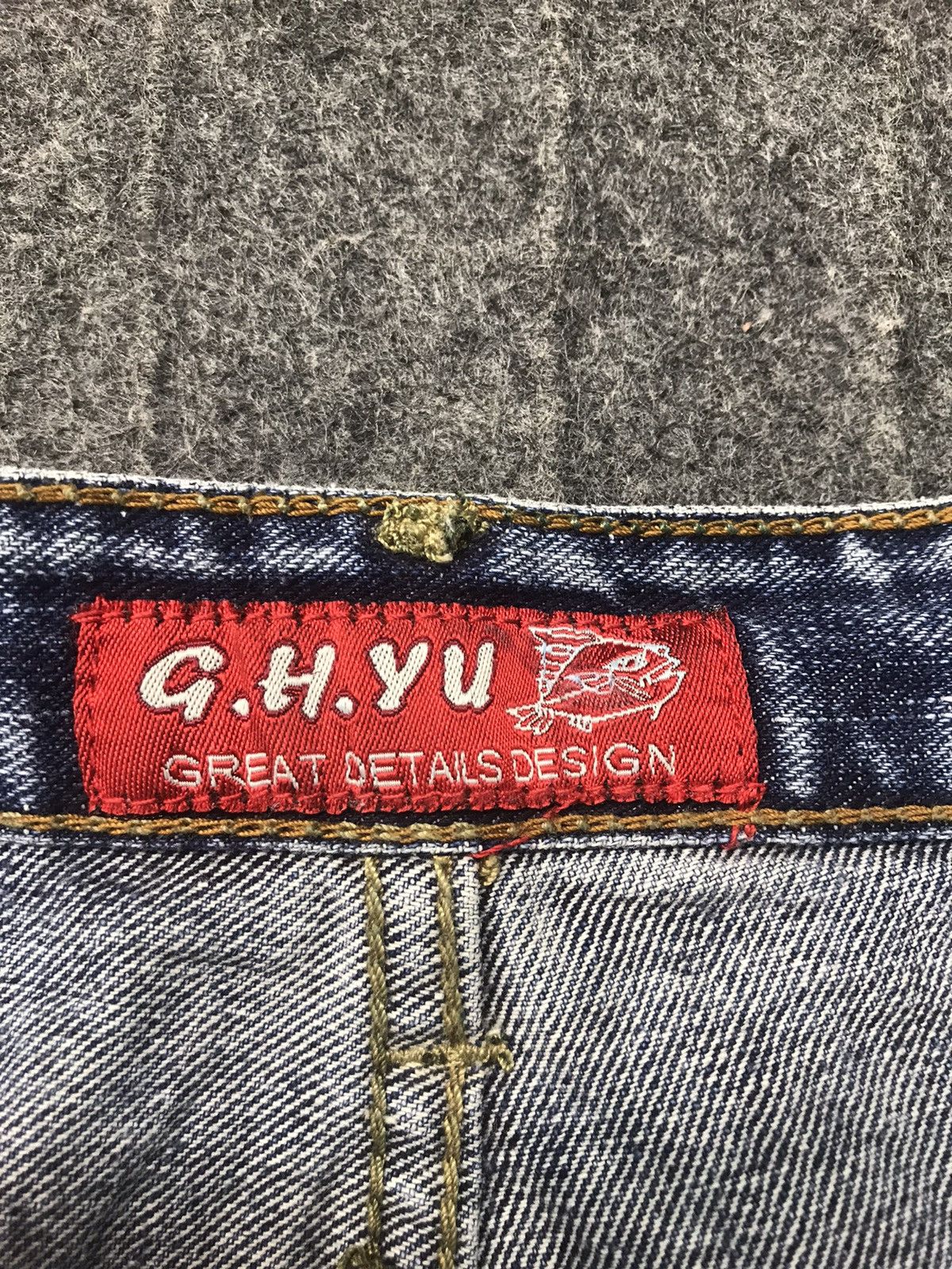 Japanese Brand × Vintage Vintage G.H.Y.U Japanese Brand Denim Indigo Straight Cut Size US 28 / EU 44 - 8 Thumbnail