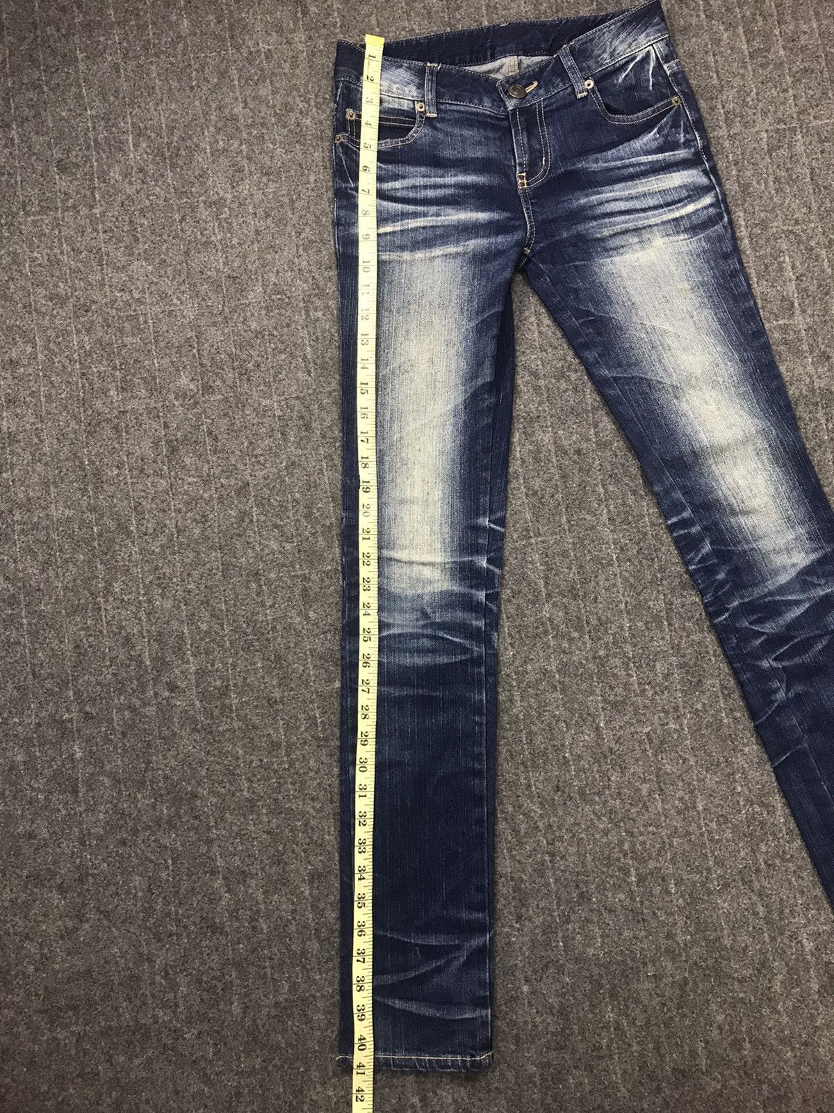 Japanese Brand × Vintage Vintage Japanese Brand Denim Jeans Indigo Skinny Fit Style Size 28" / US 6 / IT 42 - 7 Thumbnail