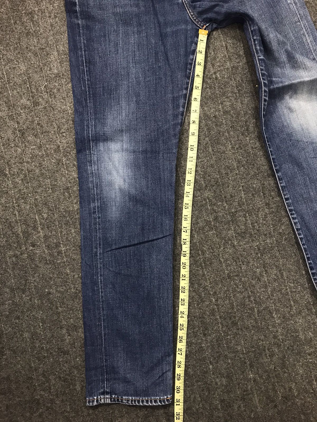 Vintage Japanese Brand Global Work Distressed Denim Jeans Indigo Size US 32 / EU 48 - 12 Thumbnail