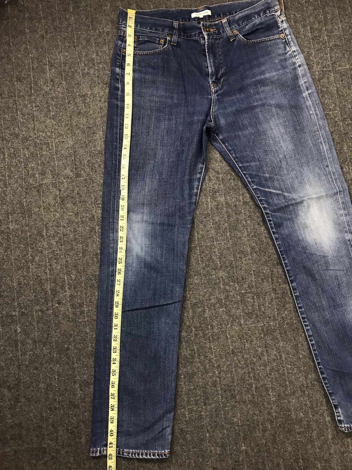 Vintage Japanese Brand Global Work Distressed Denim Jeans Indigo Size US 32 / EU 48 - 11 Thumbnail