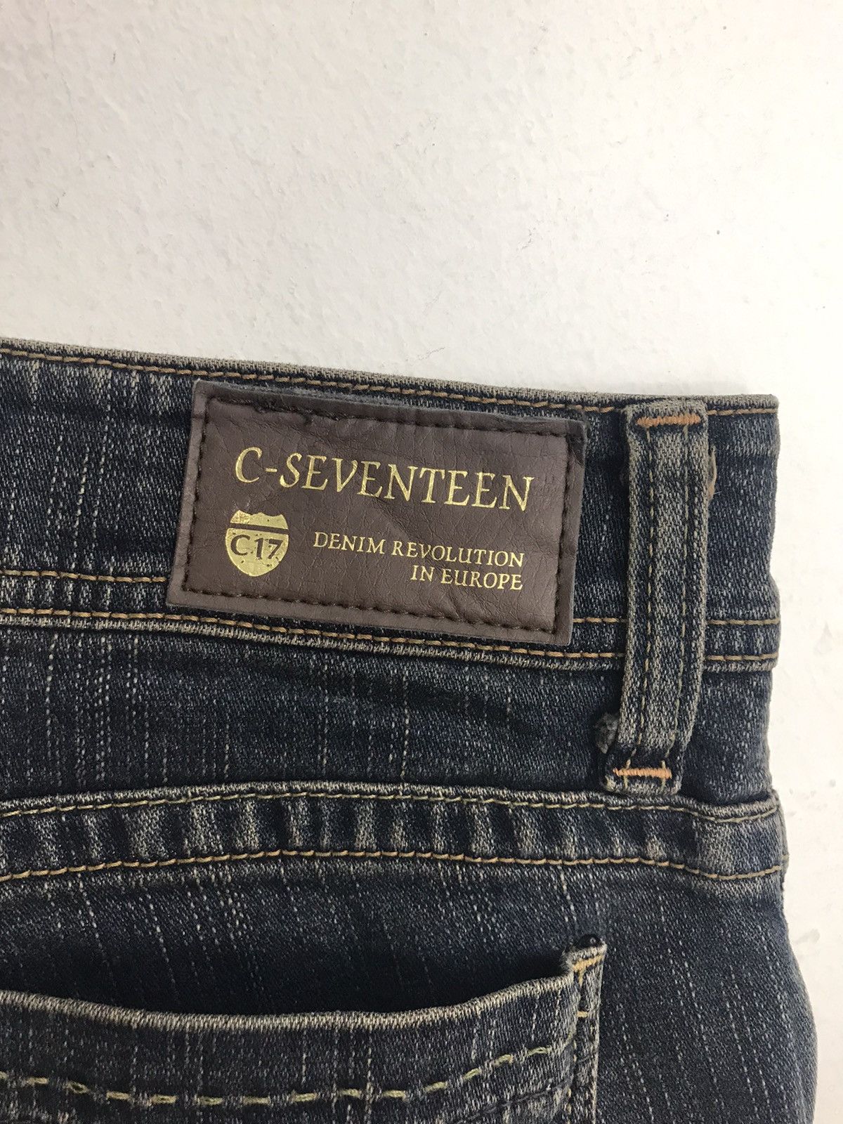 Japanese Brand × Vintage Vtg C-Seventeen Japanese Brand Denim Jean Indigo Size 29 Size US 29 - 4 Thumbnail