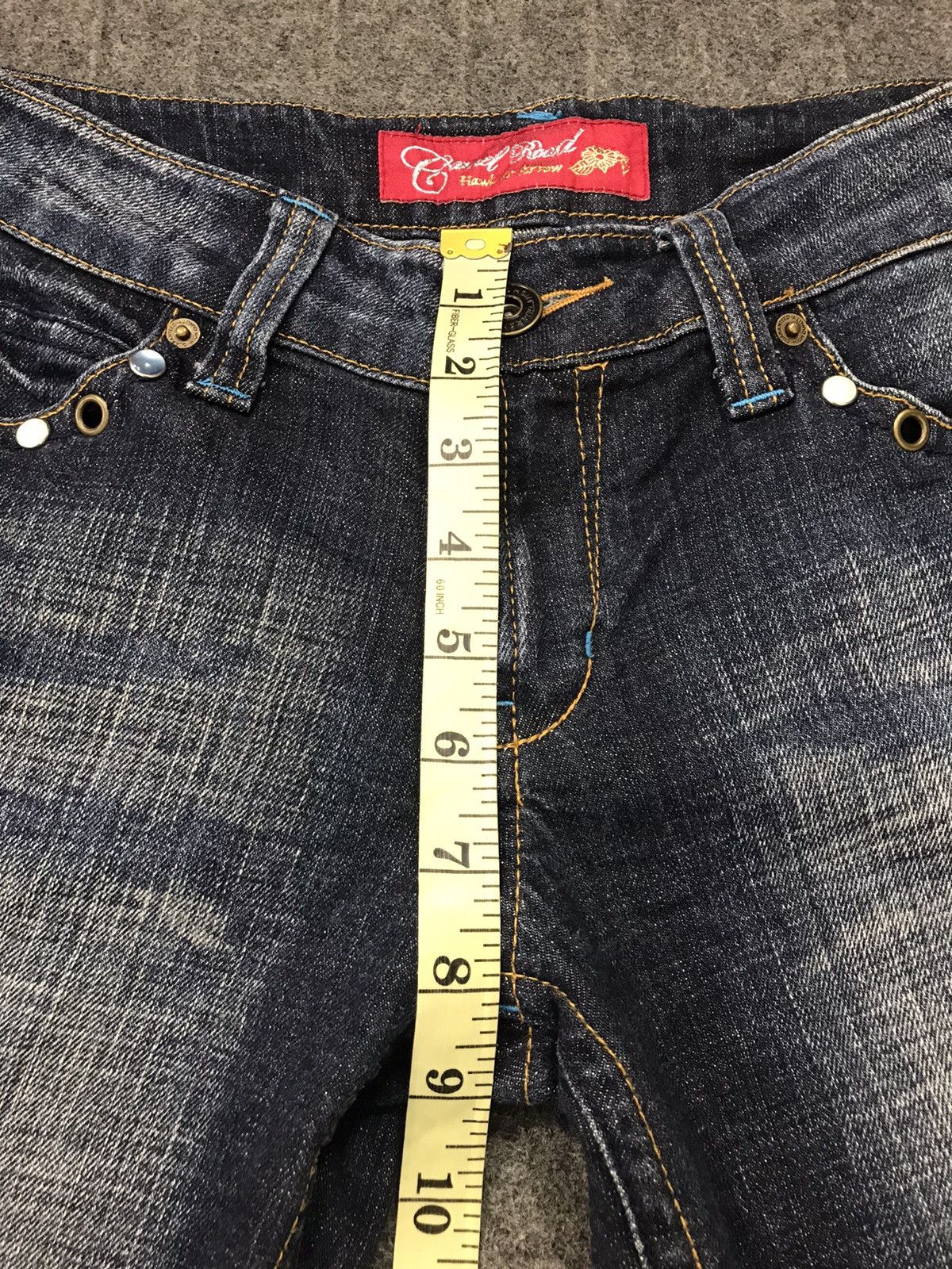 Vintage Vtg Camel Road Hearts & Arrow Denim Jeans Indigo Size 28 Size US 28 / EU 44 - 11 Thumbnail
