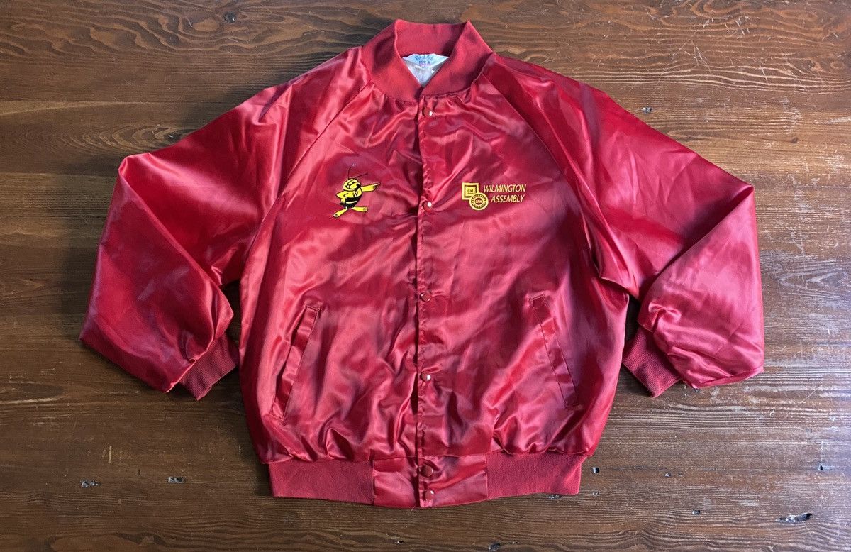 Vintage Vintage 90’s Wilmington GM Auto Union Varsity Jacket Size US L / EU 52-54 / 3 - 2 Thumbnail