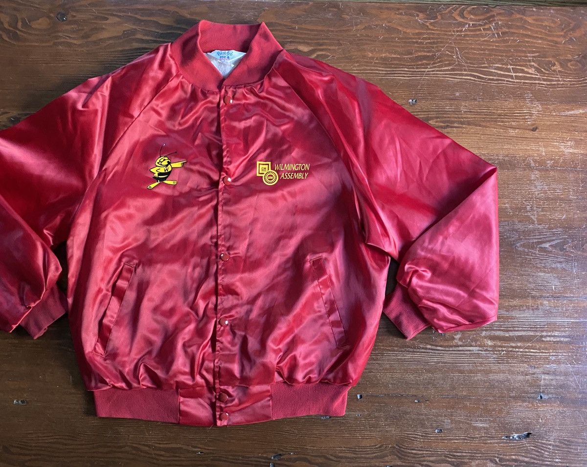 Vintage Vintage 90’s Wilmington GM Auto Union Varsity Jacket Size US L / EU 52-54 / 3 - 1 Thumbnail