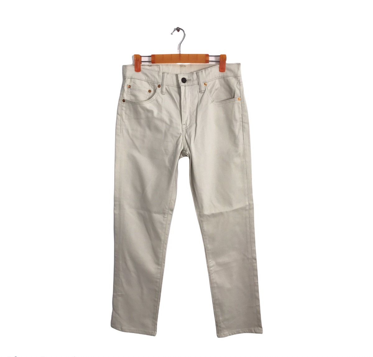 Levi's × Levi's Vintage Clothing Levi’s & Strauss Lot 511 Distressed Denim White Corduroy Size US 30 / EU 46 - 1 Thumbnail