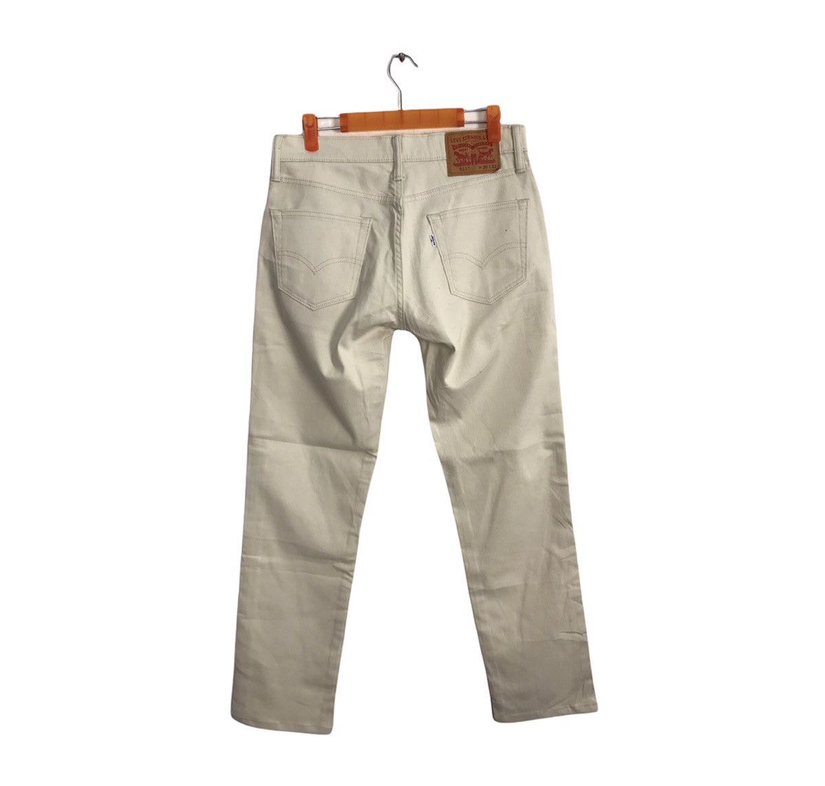 Levi's × Levi's Vintage Clothing Levi’s & Strauss Lot 511 Distressed Denim White Corduroy Size US 30 / EU 46 - 2 Thumbnail