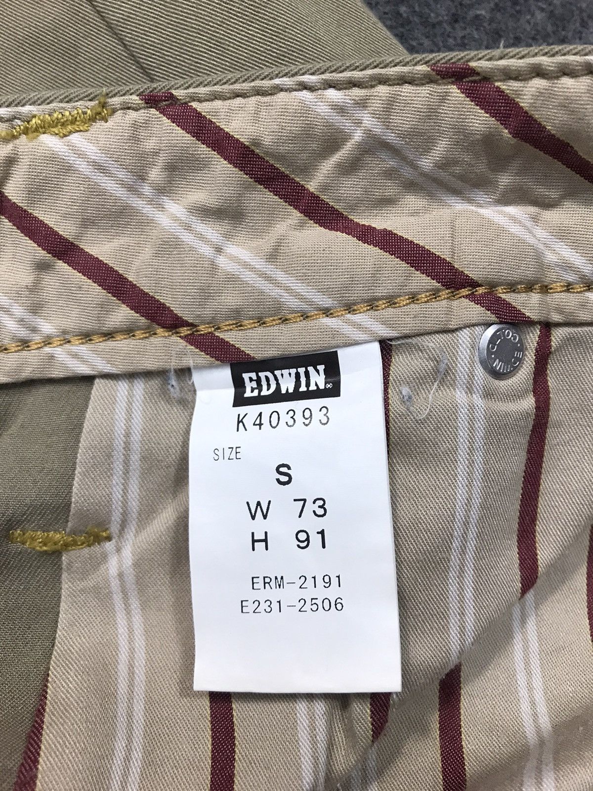 Edwin × Vintage Edwin XV Khakis Trouser Pant Inspired Designer Unisex Wear Size US 35 - 6 Thumbnail
