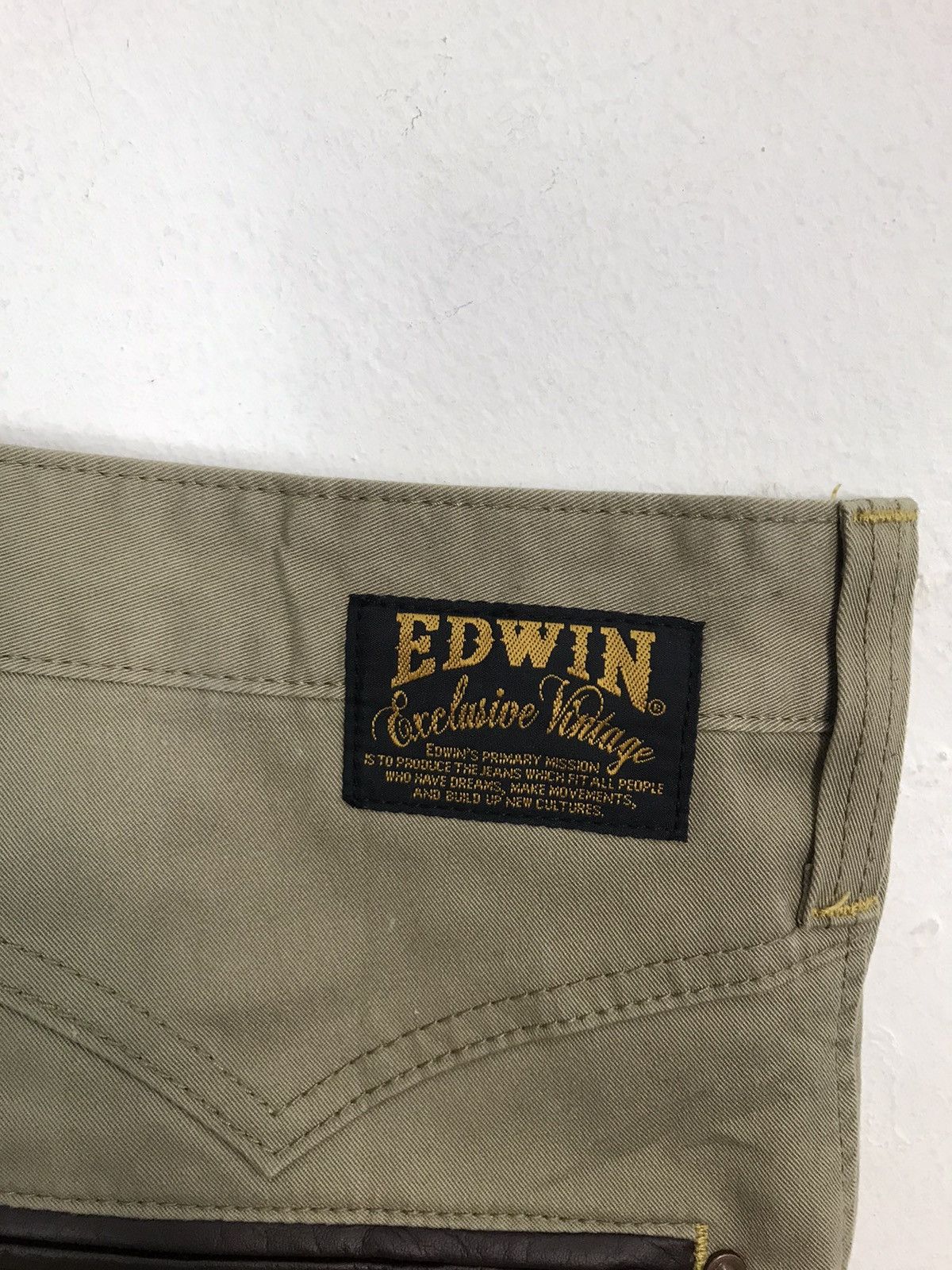 Edwin × Vintage Edwin XV Khakis Trouser Pant Inspired Designer Unisex Wear Size US 35 - 5 Thumbnail