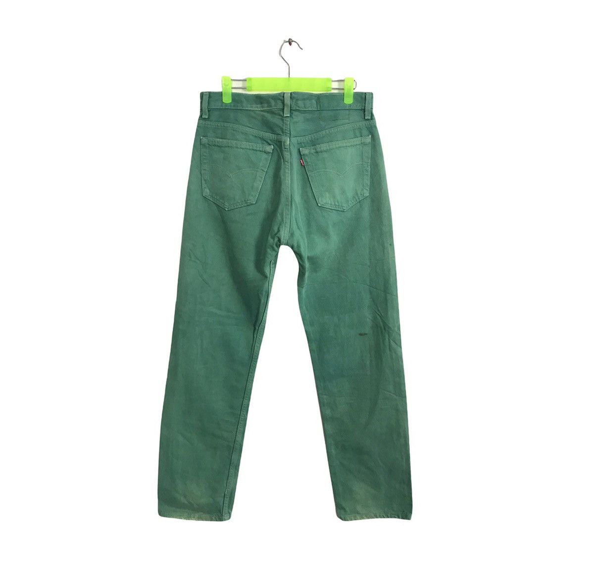 Levi's × Vintage Levi’s & Strauss Distressed Denim Buttonfly Green Design Size US 30 / EU 46 - 2 Thumbnail
