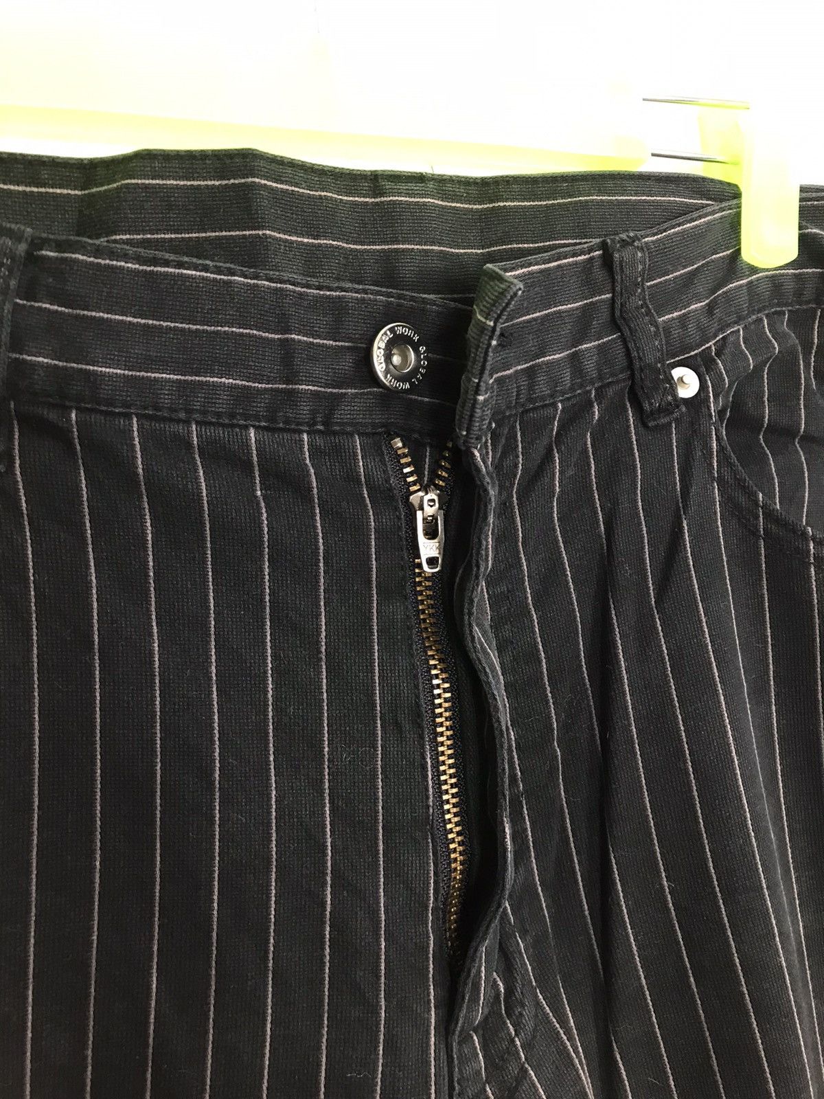 Global Work × Japanese Brand Global Work Hickory Stripe Straight Cut Size Waist 32 33 Size US 33 - 5 Thumbnail