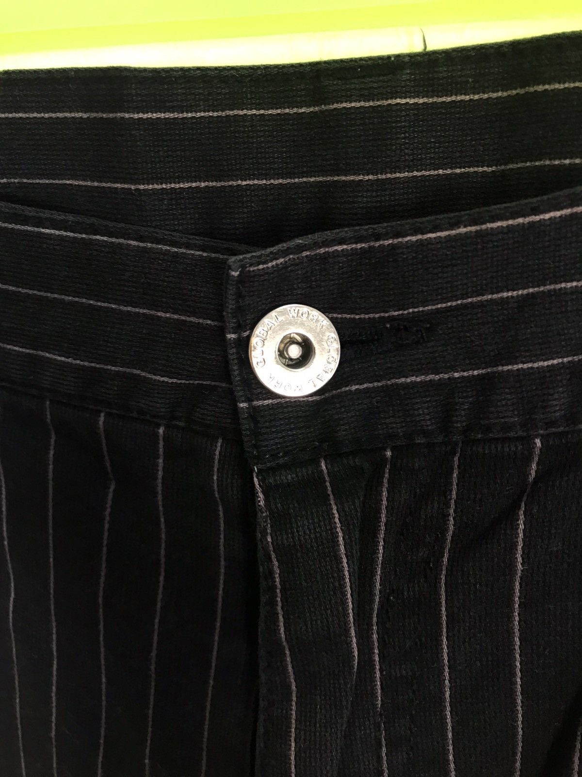 Global Work × Japanese Brand Global Work Hickory Stripe Straight Cut Size Waist 32 33 Size US 33 - 3 Thumbnail
