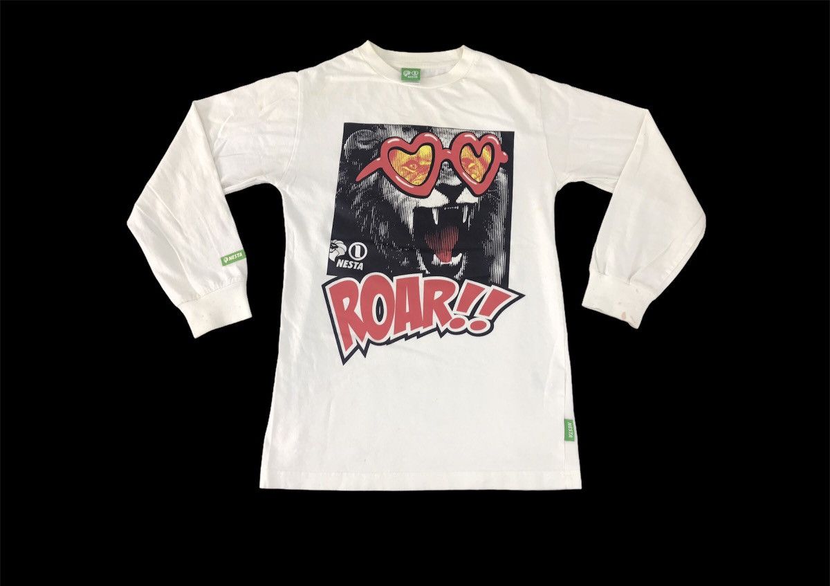 Japanese Brand × Vintage Vtg Nesta Music Is Life Roar Box Logo Tee Tshirt XS S Size S / US 4 / IT 40 - 1 Thumbnail