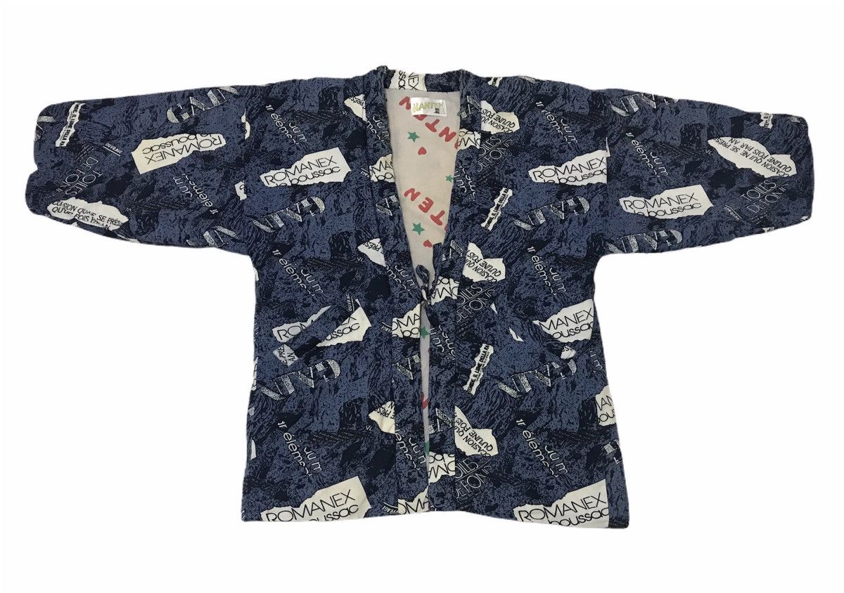 Japanese Brand Hanten Padded Noragi Cardigan Robe Happi Jacket Size US L / EU 52-54 / 3 - 1 Thumbnail