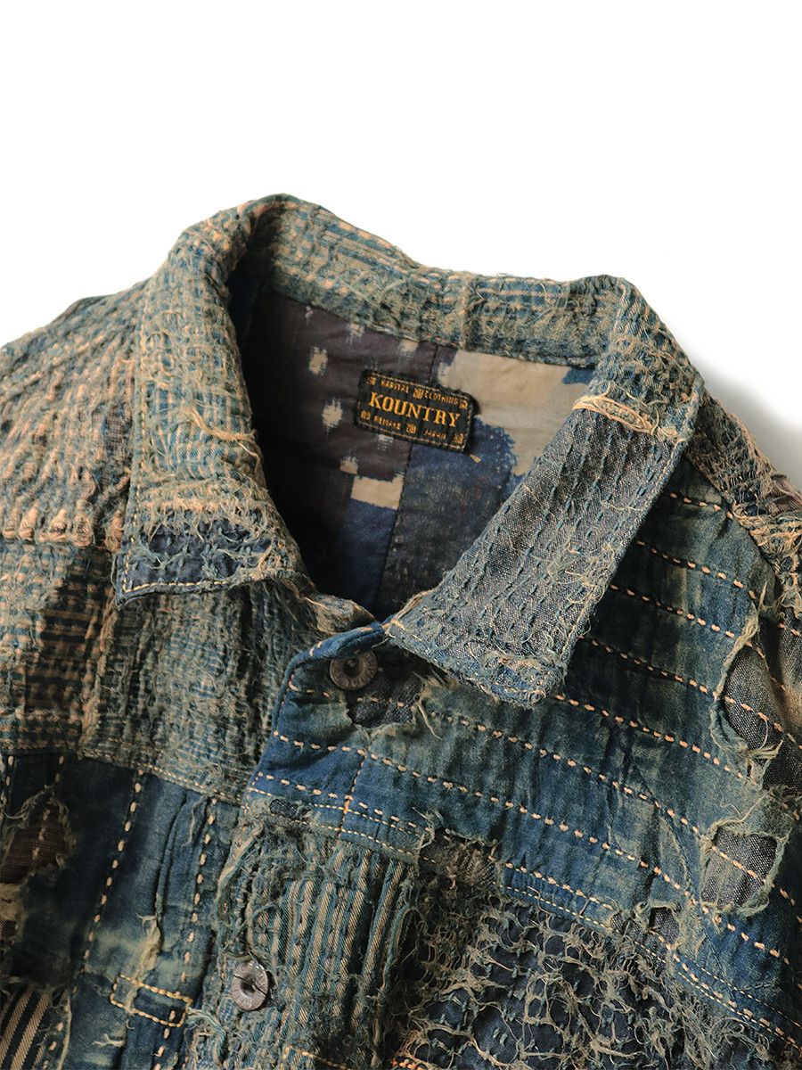 Kapital Kapital 2022 SS 1st Boro Denim Jacket Size US XXL / EU 58 / 5 - 7 Thumbnail