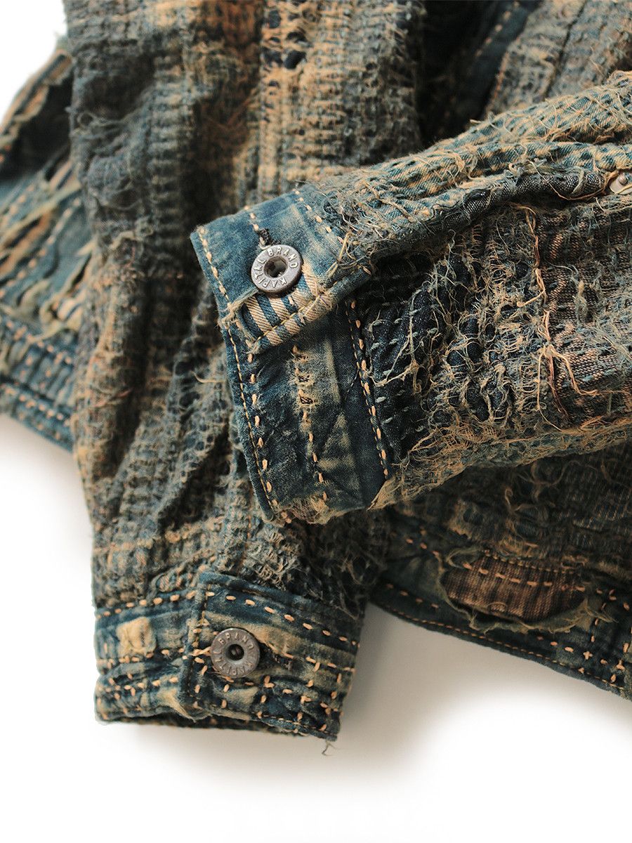 Kapital Kapital 2022 SS 1st Boro Denim Jacket Size US XXL / EU 58 / 5 - 5 Thumbnail