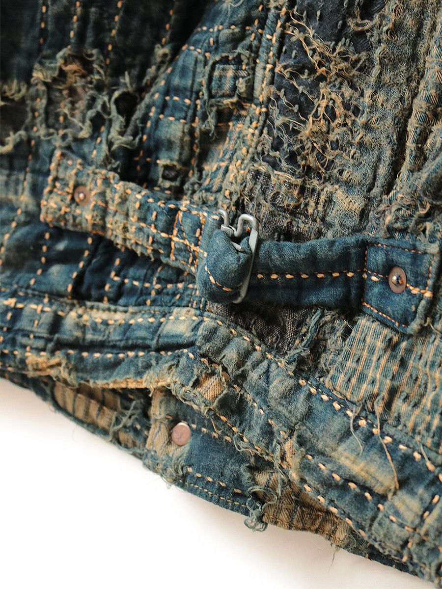 Kapital Kapital 2022 SS 1st Boro Denim Jacket Size US XXL / EU 58 / 5 - 3 Thumbnail