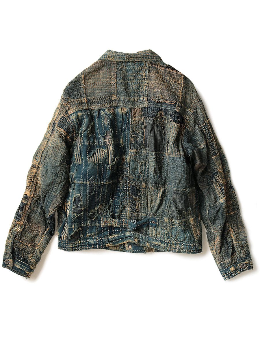 Kapital Kapital 2022 SS 1st Boro Denim Jacket Size US XXL / EU 58 / 5 - 8 Thumbnail