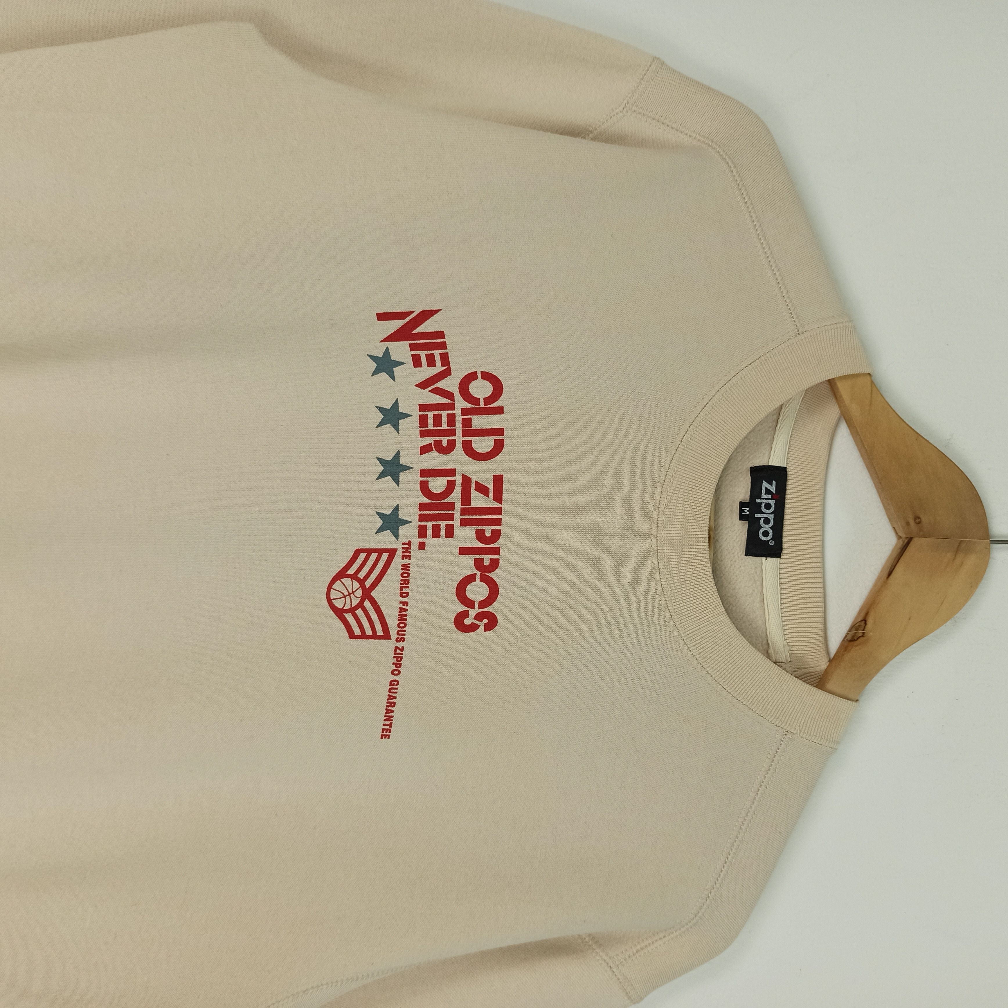 Vintage Rare Old Zippos Never Die Sweatshirt Crewneck Size US M / EU 48-50 / 2 - 2 Thumbnail