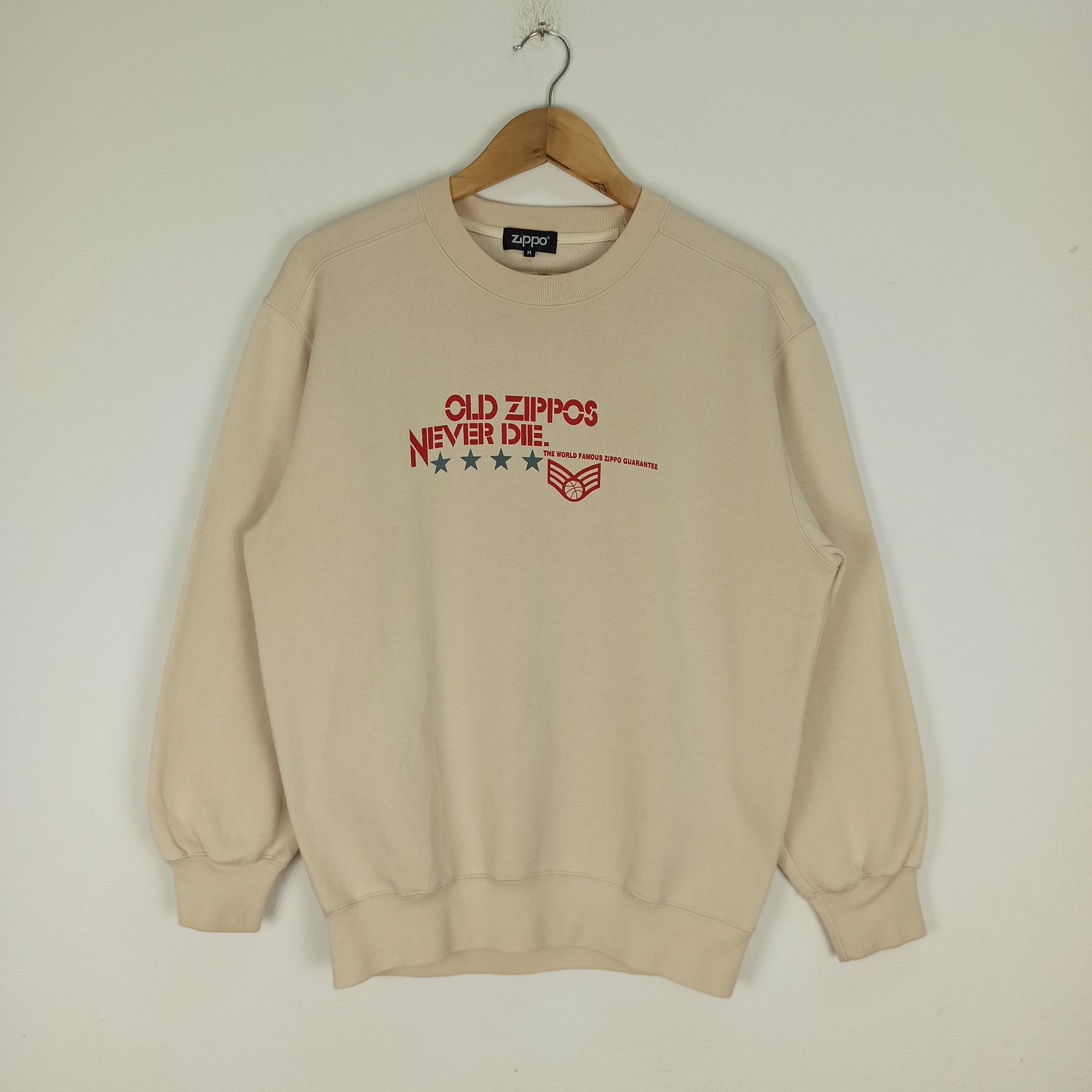 Vintage Rare Old Zippos Never Die Sweatshirt Crewneck Size US M / EU 48-50 / 2 - 1 Thumbnail