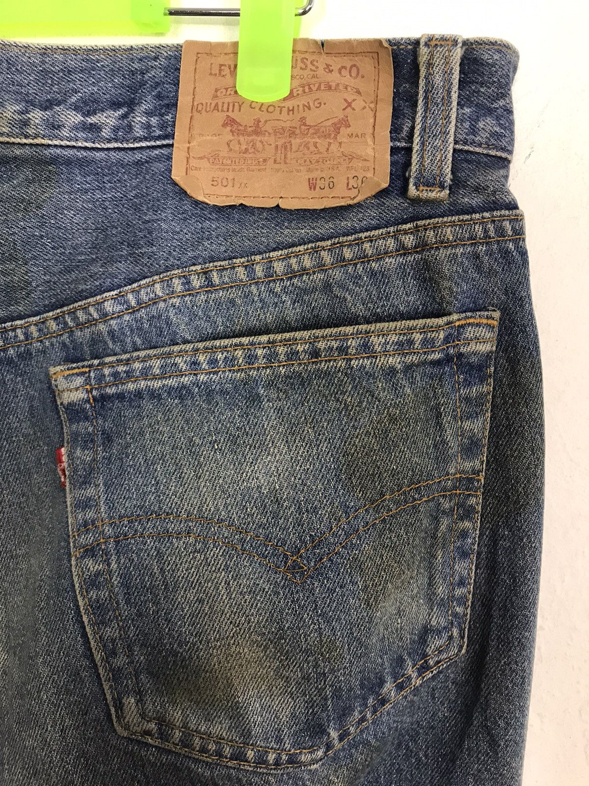 Levi's Vintage Clothing × Vintage 80s Levi’s & Strauss Lot 501 Denim Buttonfly K286j Size US 33 - 3 Thumbnail